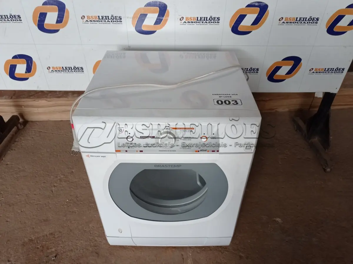 LOTE 003 - 01 SECADORA DE ROUPAS BRASTEMP ATIVE 220V.MODELO:002 (CLOSTHES DRYER) (NO ESTADO) AV9530N