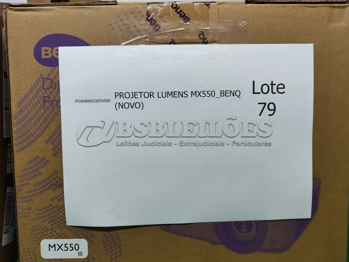 LOTE 079 - 13 PROJETORES LUMENS MX550_BENQ (NOVO). (NO ESTADO)