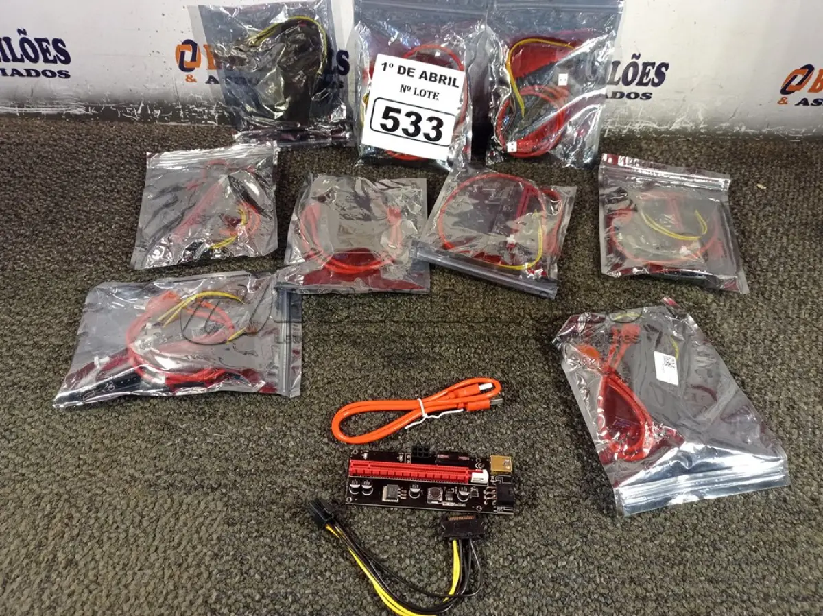 LOTE 533 - 01 LOTE COM VÁRIAS PLACAS PCI USB. (NO ESTADO) ATENÇÃO! FAZER A VISITAÇÃO ANTES DE ARREMATAR, NÃO SABEMOS SE FUNCIONA. LEILÃO NÃO TEM GARANTIA E NEM DEVOLUÇÃO, SUJEITO A POSSÍVEIS AVARIAS VISÍVEIS/OCULTAS E/OU AUSÊNCIA DE COMPONENTES.