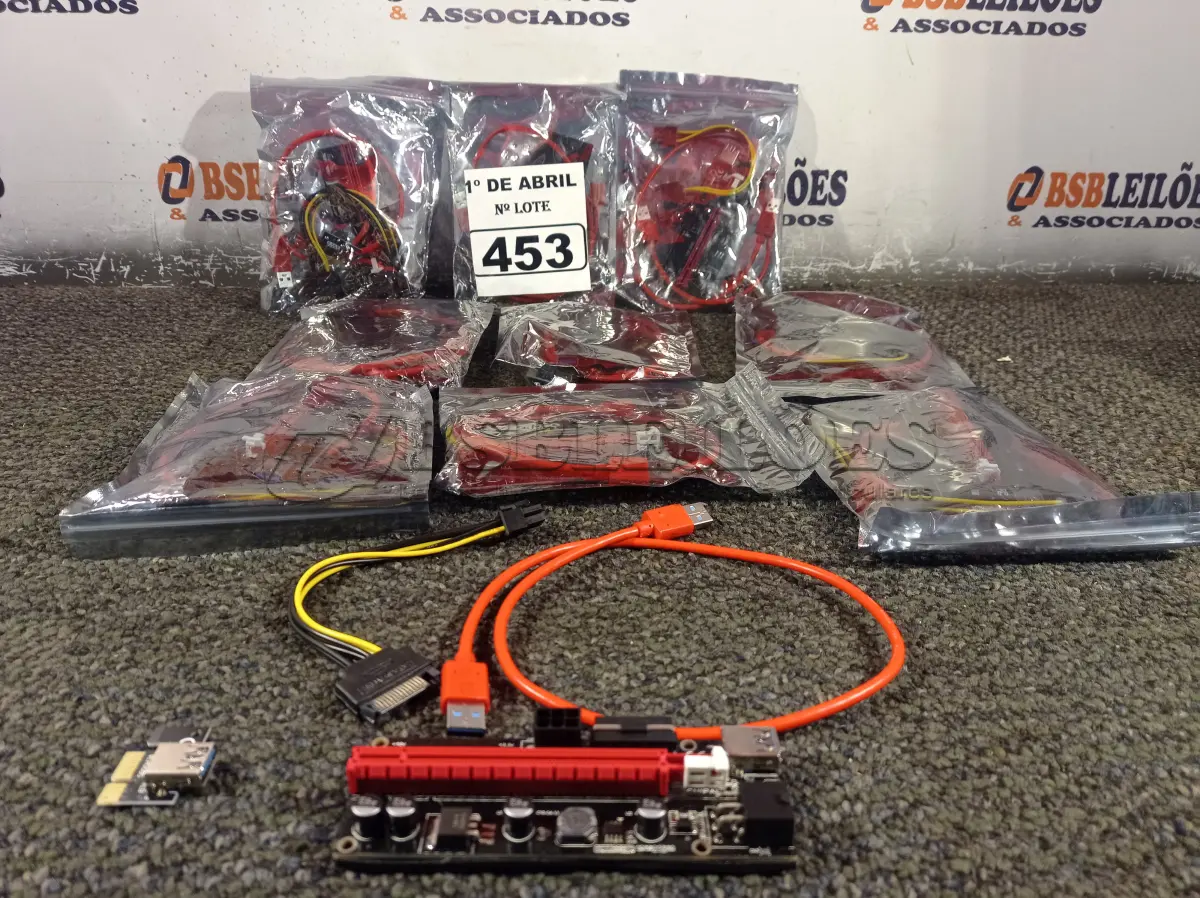 LOTE 453 - 01 LOTE COM VÁRIAS PLACAS PCI USB. (NO ESTADO) ATENÇÃO! FAZER A VISITAÇÃO ANTES DE ARREMATAR, NÃO SABEMOS SE FUNCIONA. LEILÃO NÃO TEM GARANTIA E NEM DEVOLUÇÃO, SUJEITO A POSSÍVEIS AVARIAS VISÍVEIS/OCULTAS E/OU AUSÊNCIA DE COMPONENTES.