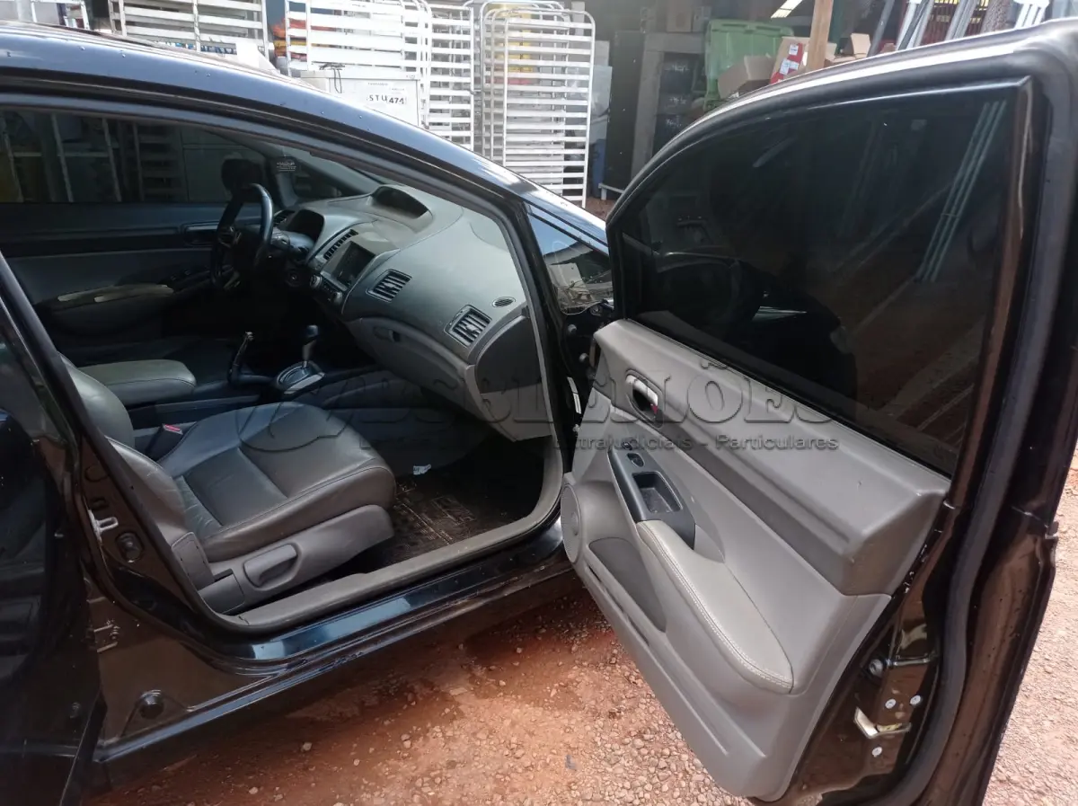 LOTE 537 - 01 HONDA/CIVIC LXS, ANO 2008, COR PRETA, FLEX (NO ESTADO)