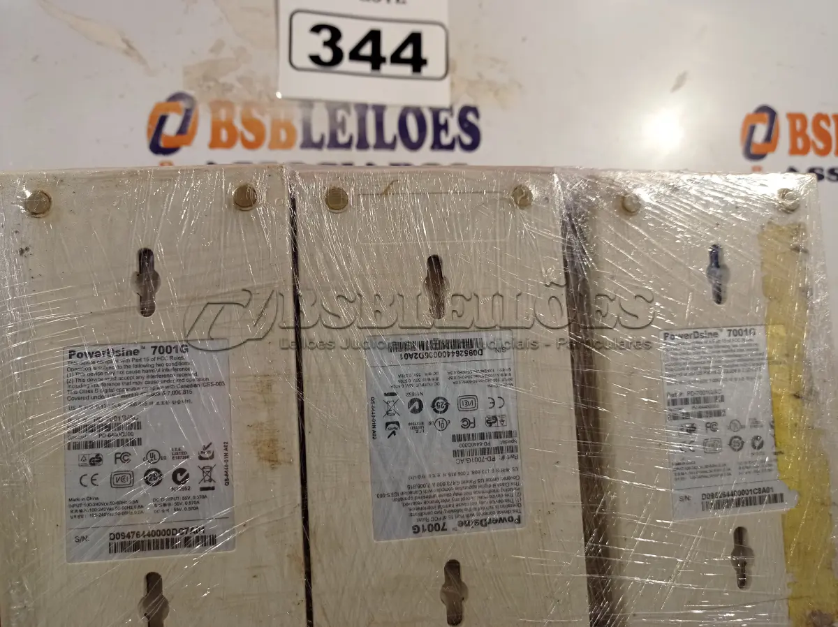 LOTE 344 - 10 POWER D SINE 7001G. (NO ESTADO) ATENÇÃO! FAZER A VISITAÇÃO ANTES DE ARREMATAR, NÃO SABEMOS SE FUNCIONA. LEILÃO NÃO TEM GARANTIA E NEM DEVOLUÇÃO, SUJEITO A POSSÍVEIS AVARIAS VISÍVEIS/OCULTAS E/OU AUSÊNCIA DE COMPONENTES.