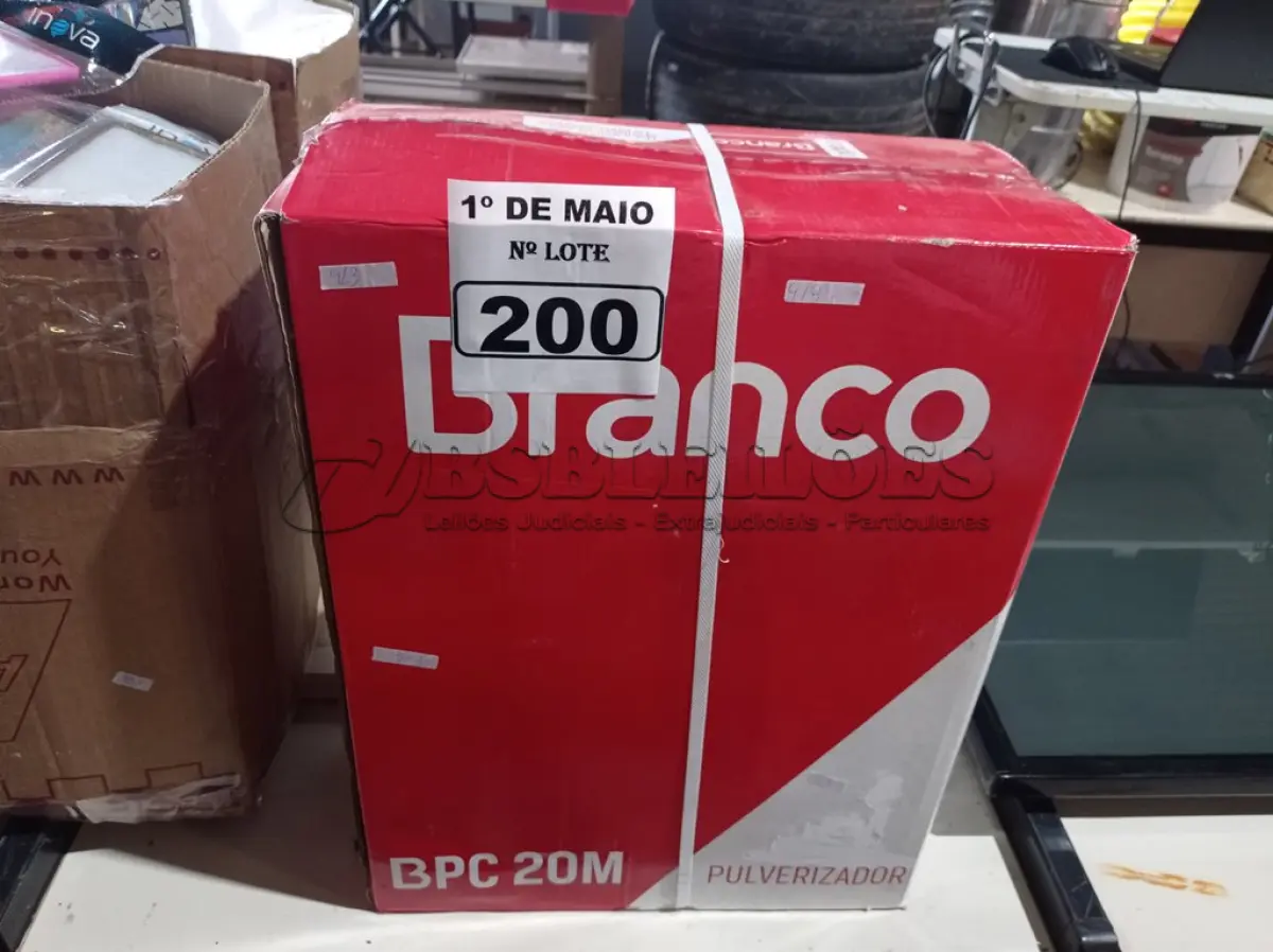 LOTE 200 - 01 PULVERIZADOR COSTAL BPC20 BRANCO. (NOVO) (NO ESTADO)
