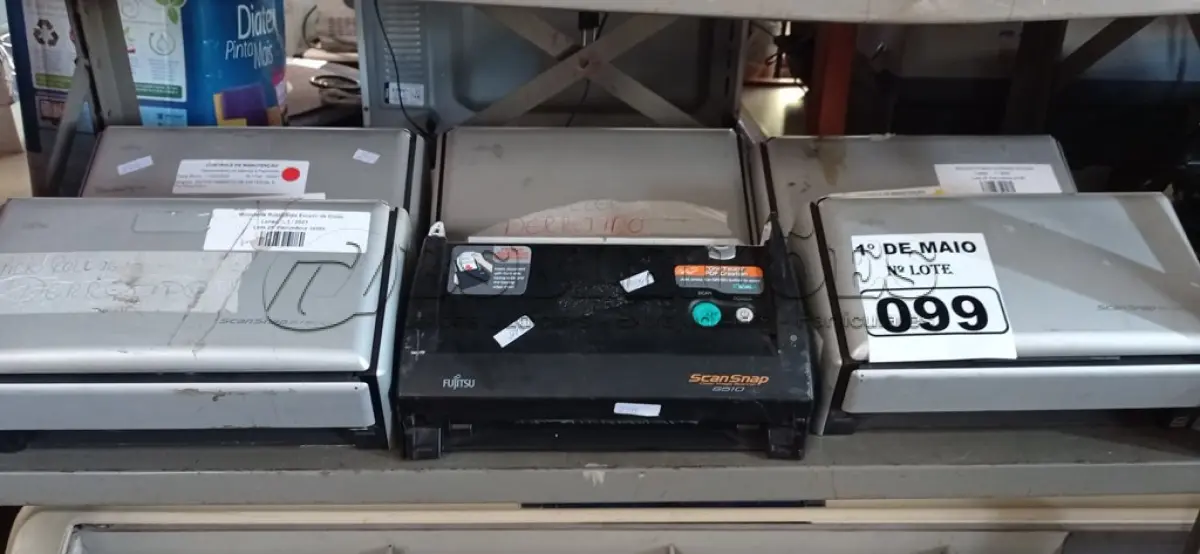 LOTE 099 - 06 SCANNER MARCAS E MODELOS DIVERSOS. (NO ESTADO) ATENÇÃO! FAZER A VISITAÇÃO ANTES DE ARREMATAR, NÃO SABEMOS SE FUNCIONA. LEILÃO NÃO TEM GARANTIA E NEM DEVOLUÇÃO, SUJEITO A POSSÍVEIS AVARIAS VISÍVEIS/OCULTAS E/OU AUSÊNCIA DE COMPONENTES.