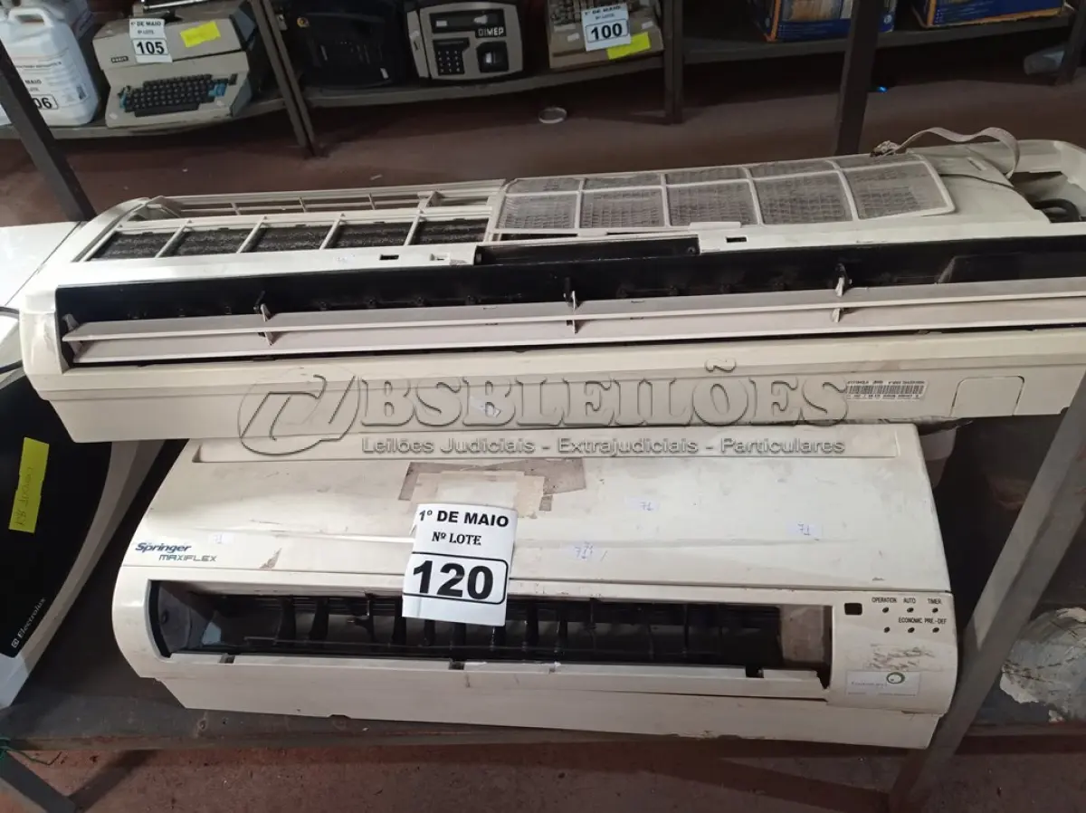LOTE 120 - 03 EVAPORADORAS MARCAS E MODELOS DIVERSOS. (NO ESTADO) ATENÇÃO! FAZER A VISITAÇÃO ANTES DE ARREMATAR, NÃO SABEMOS SE FUNCIONA. LEILÃO NÃO TEM GARANTIA E NEM DEVOLUÇÃO, SUJEITO A POSSÍVEIS AVARIAS VISÍVEIS/OCULTAS E/OU AUSÊNCIA DE COMPONENTES.