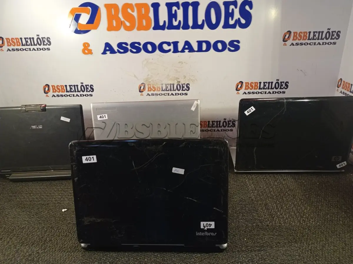 LOTE 185 - 04 NOTEBOOK’S MARCAS E MODELOS DIVERSOS PARA RETIRADA DE PEÇAS. (NO ESTADO) ATENÇÃO! FAZER A VISITAÇÃO ANTES DE ARREMATAR, NÃO SABEMOS SE FUNCIONA. LEILÃO NÃO TEM GARANTIA E NEM DEVOLUÇÃO, SUJEITO A POSSÍVEIS AVARIAS VISÍVEIS/OCULTAS E/OU AUSÊNCIA DE COMPONENTES.