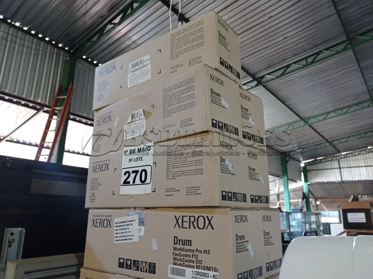 LOTE 270 - 09 TONNER XEROX PRO 412. (NO ESTADO) ATENÇÃO! FAZER A VISITAÇÃO ANTES DE ARREMATAR, NÃO SABEMOS SE FUNCIONA. LEILÃO NÃO TEM GARANTIA E NEM DEVOLUÇÃO, SUJEITO A POSSÍVEIS AVARIAS VISÍVEIS/OCULTAS E/OU AUSÊNCIA DE COMPONENTES.