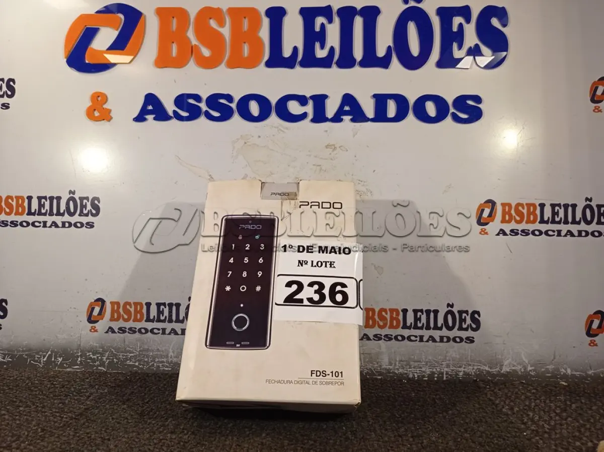 LOTE 236 - 01 FECHADURA DIGITAL FDS-101 EP MARCA PADO. (NOVA). (NO ESTADO)