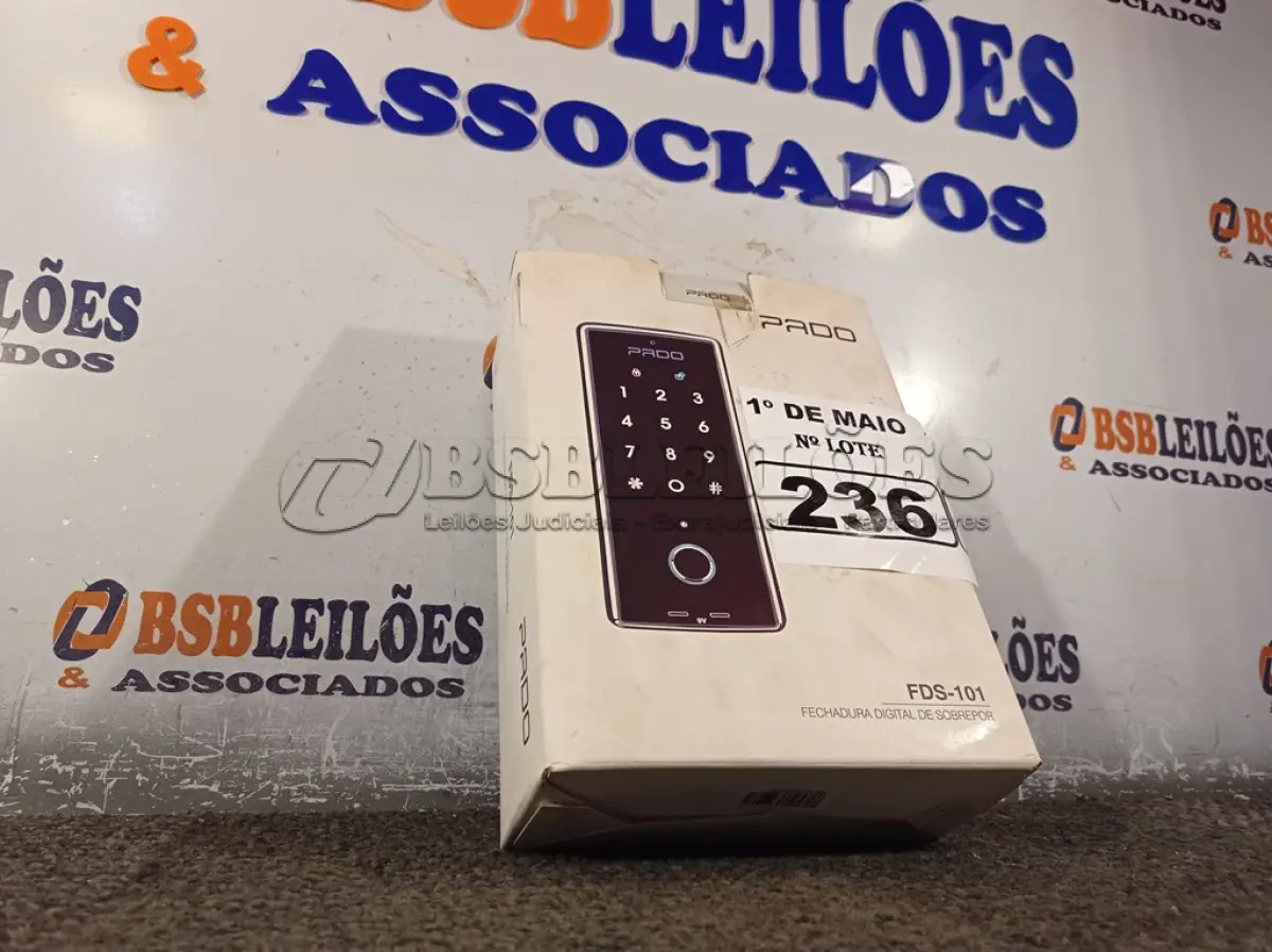 LOTE 236 - 01 FECHADURA DIGITAL FDS-101 EP MARCA PADO. (NOVA). (NO ESTADO)
