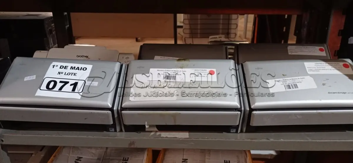LOTE 071 - 06 SCANNER MARCAS E MODELOS DIVERSOS. (NO ESTADO) ATENÇÃO! FAZER A VISITAÇÃO ANTES DE ARREMATAR, NÃO SABEMOS SE FUNCIONA. LEILÃO NÃO TEM GARANTIA E NEM DEVOLUÇÃO, SUJEITO A POSSÍVEIS AVARIAS VISÍVEIS/OCULTAS E/OU AUSÊNCIA DE COMPONENTES.