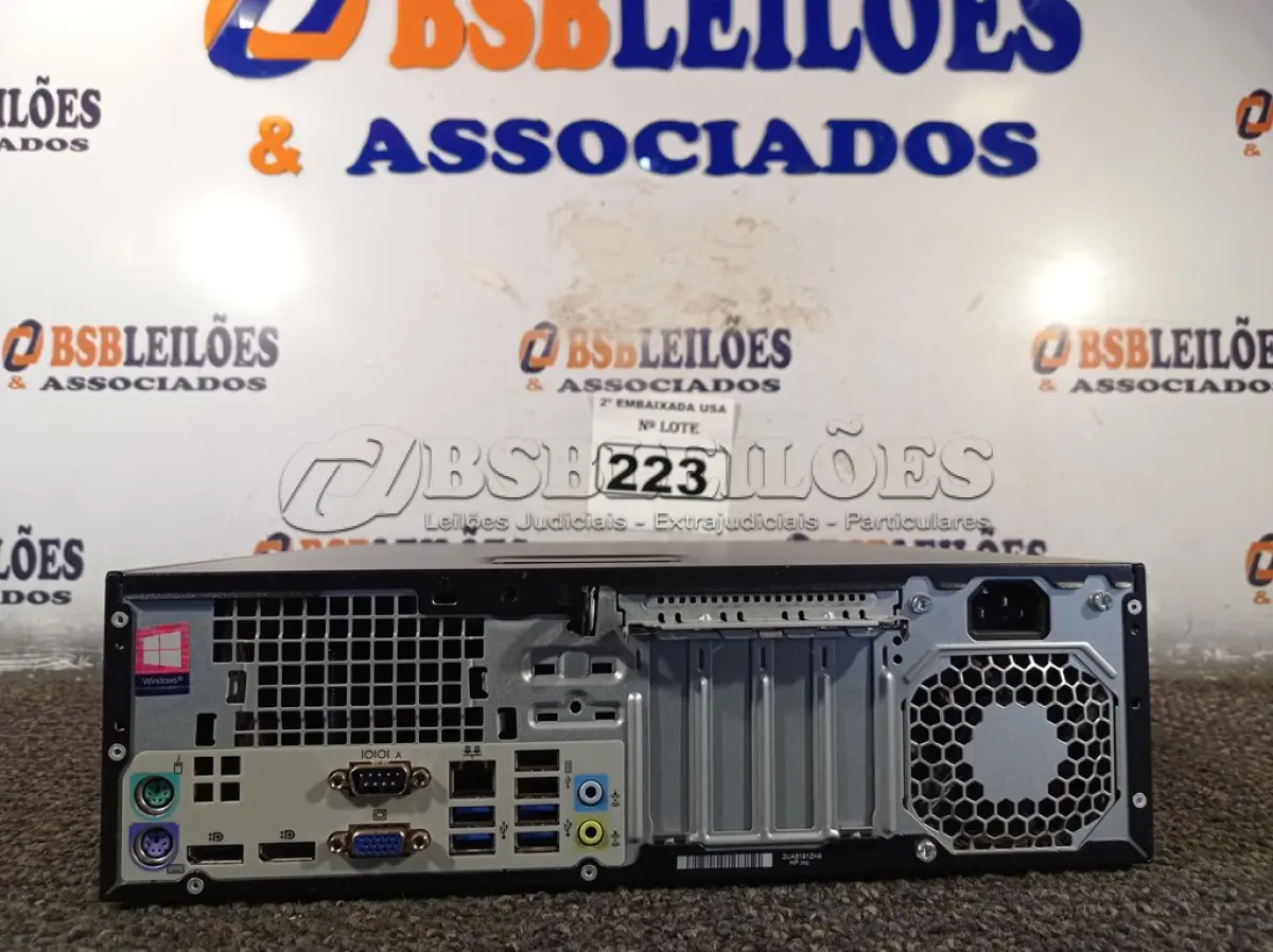 LOTE 223 - 01 CPU COM 16GB DE MEMÓRIA E SEM HD MARCA HP. (NO ESTADO) BF8649F