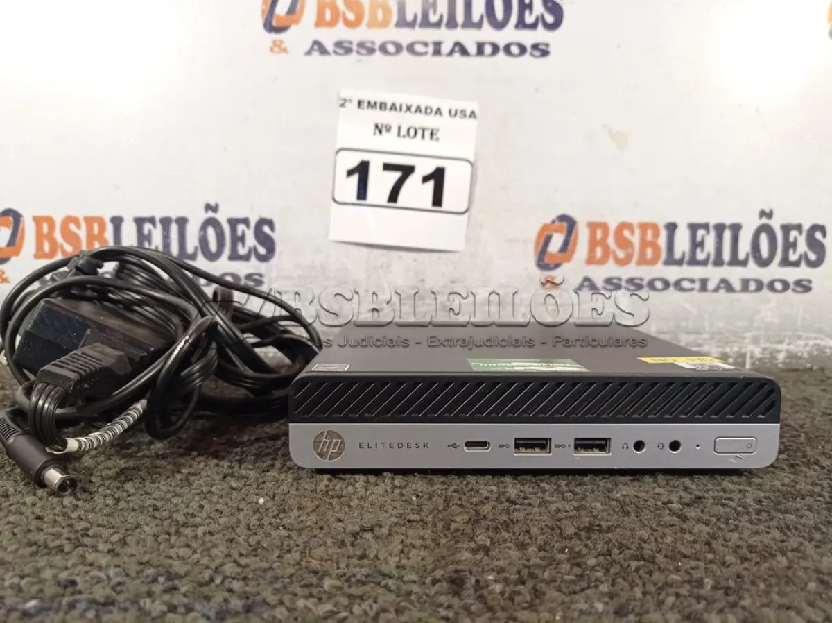LOTE 171 - 01 CPU COM MEMÓRIA 16GB E SEM HD COM CARREGADOR MARCA HP. (NO ESTADO) BD1073N