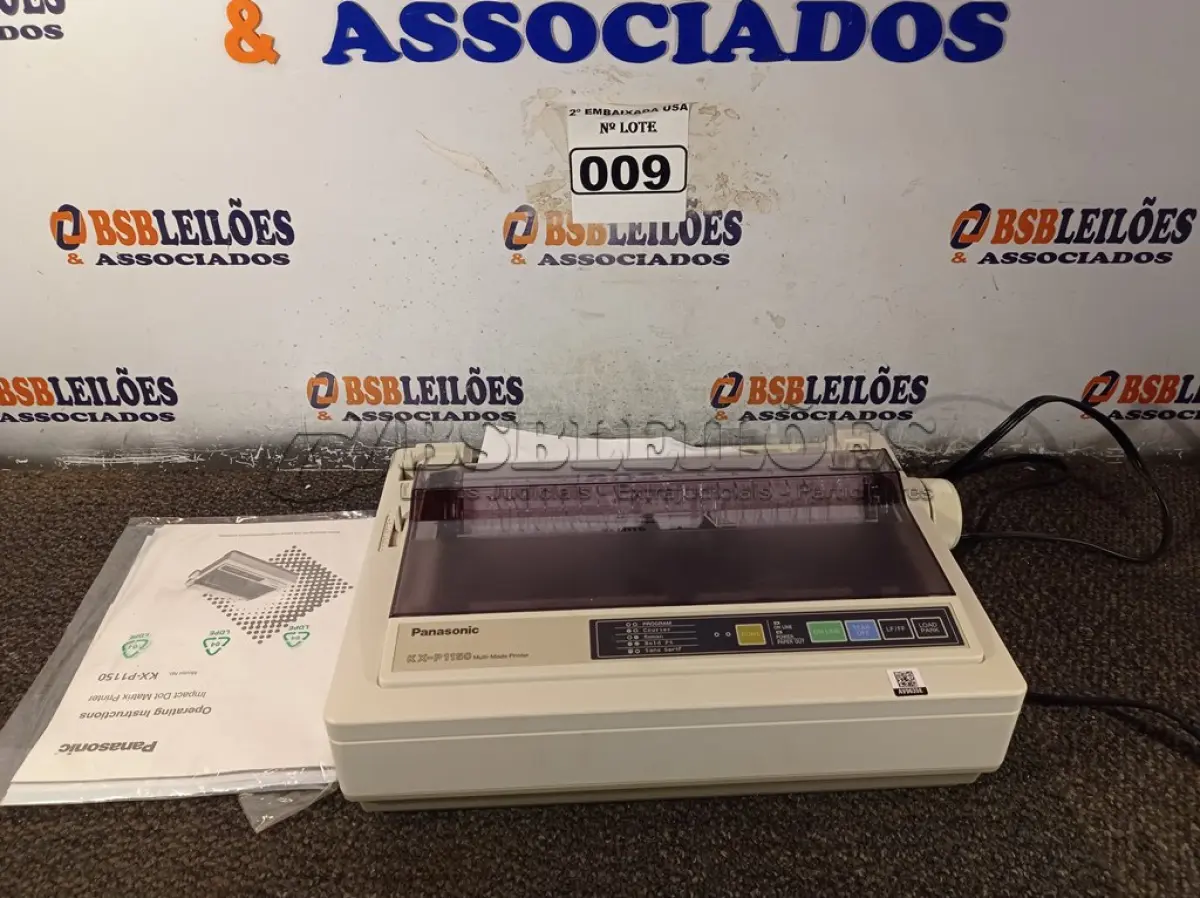 LOTE 009 - 01 IMPRESSORA MATRICIAL KX-P1150 PANASONIC. (PRINTER) (NO ESTADO) AV9635E