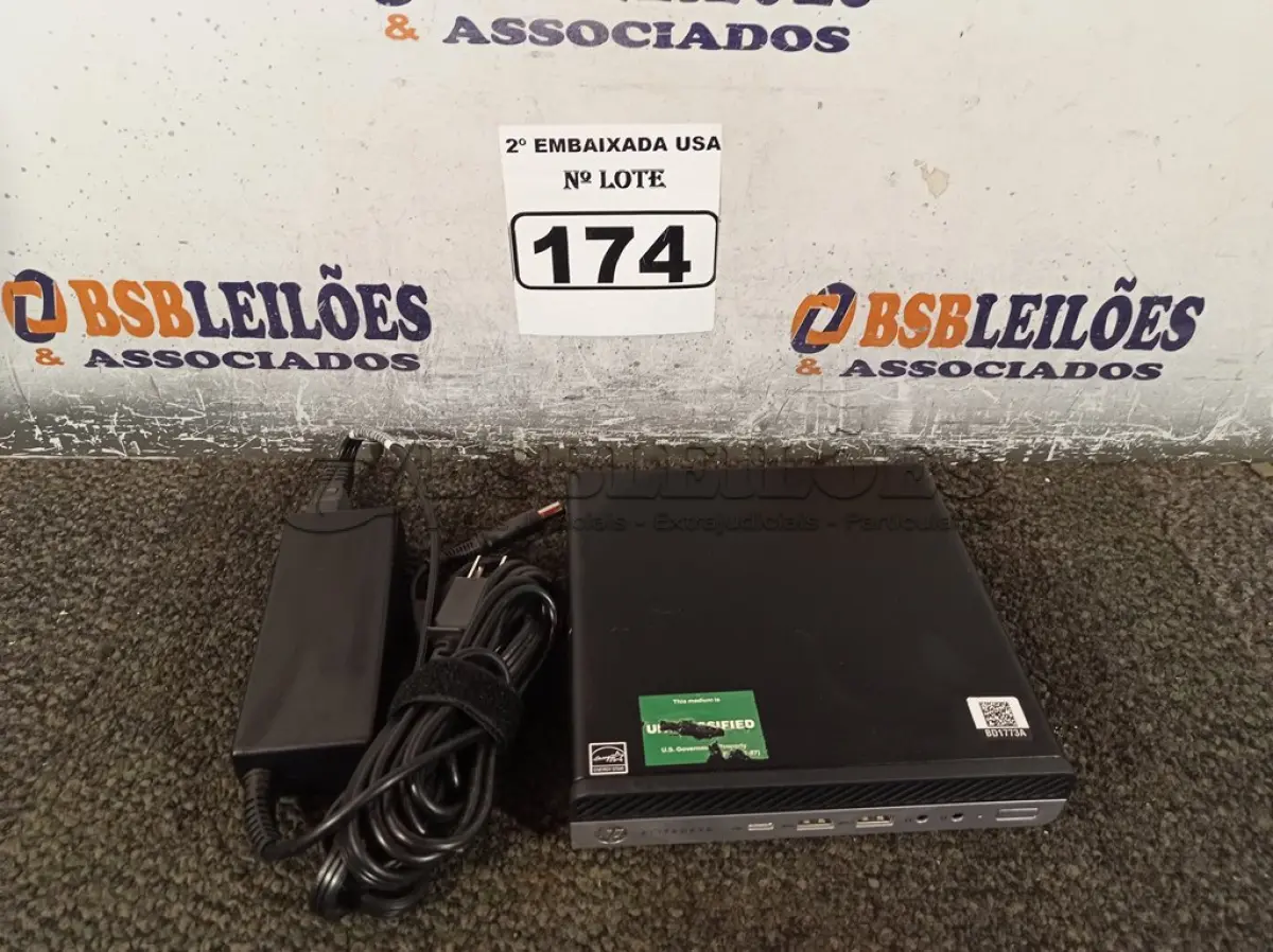 LOTE 174 - 01 CPU COM MEMÓRIA DE 16GB E SEM HD COM CARREGADOR MARCA HP. (NO ESTADO) BD1773A