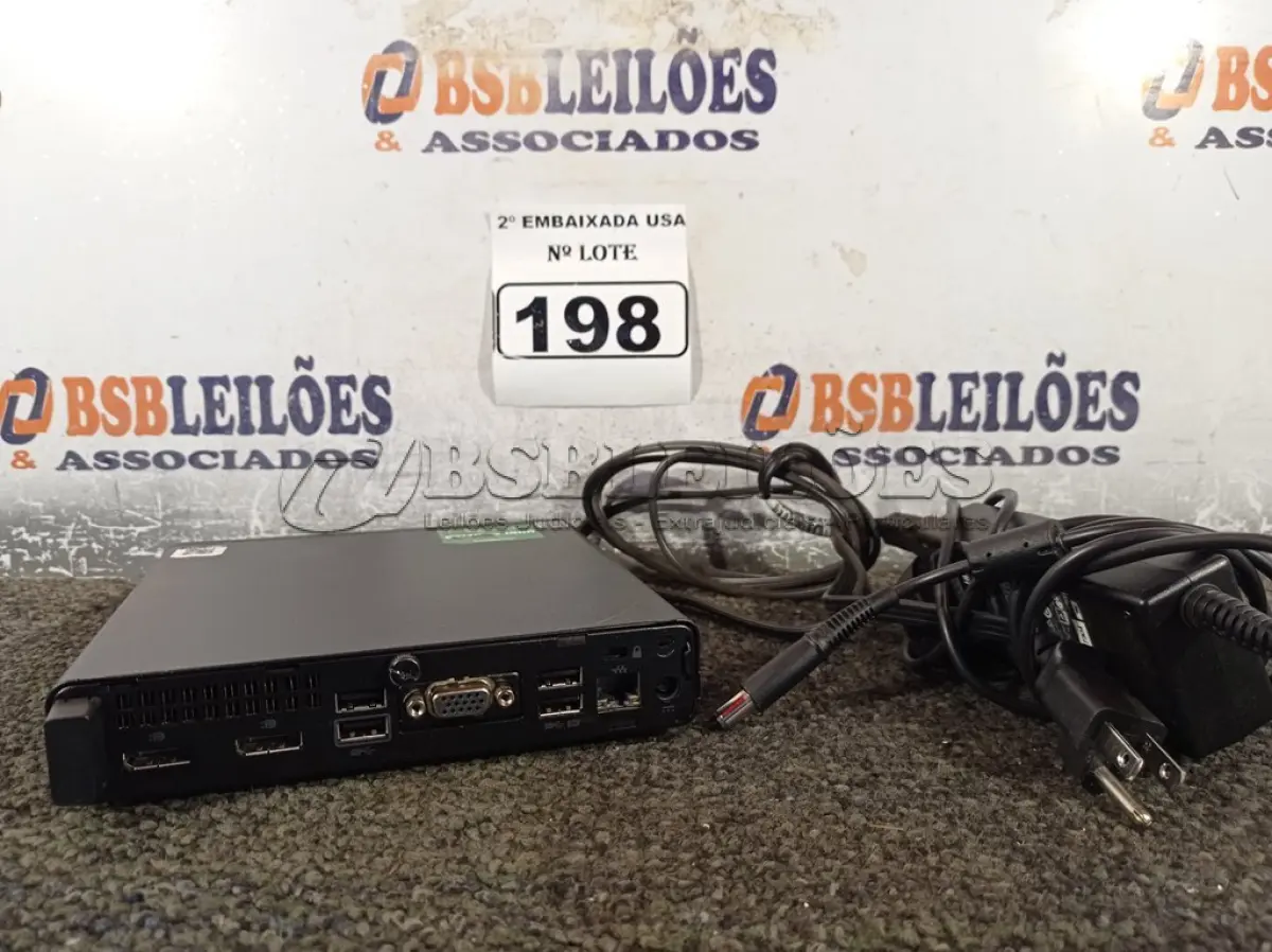 LOTE 198 - 01 CPU SEM MEMÓRIA E SEM HD COM CARREGADOR MARCA HP. (NO ESTADO) BD1781U
