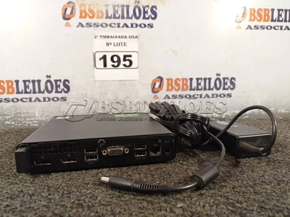 LOTE 195 - 01 CPU SEM MEMÓRIA E SEM HD COM CARREGADOR MARCA HP. (NO ESTADO) BD1780U