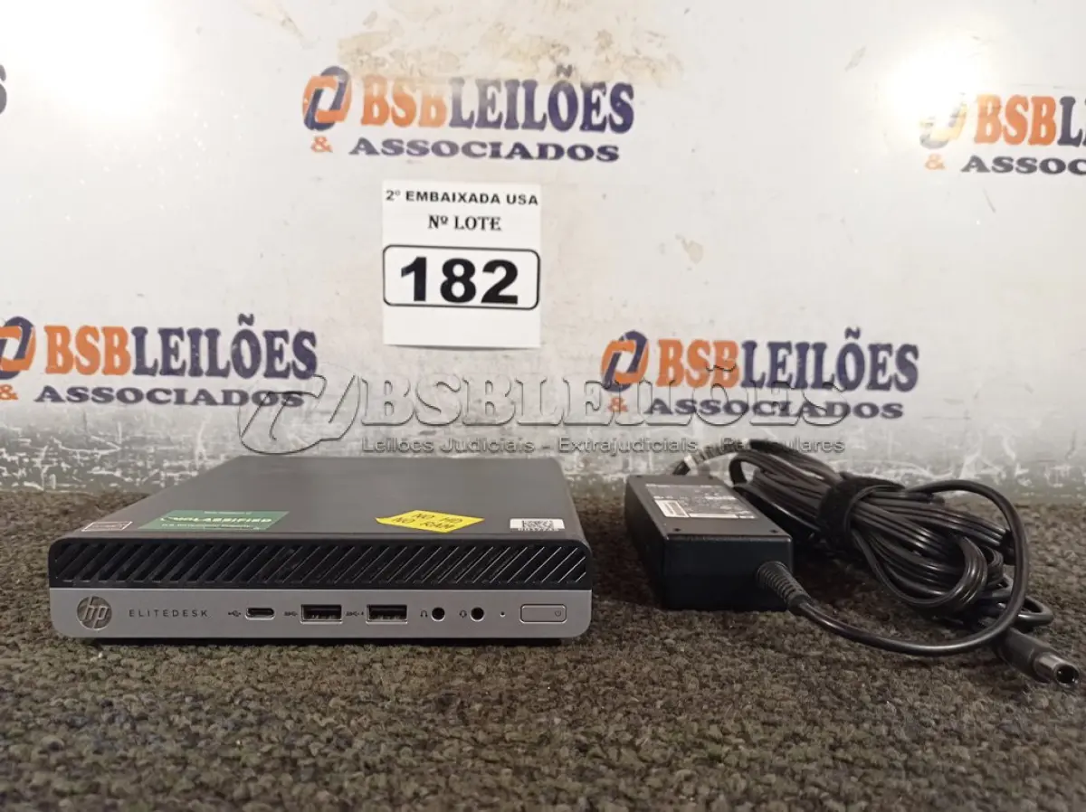LOTE 182 - 01 CPU SEM MEMÓRIA E SEM HD COM CARREGADOR MARCA HP. (NO ESTADO) BD1774S