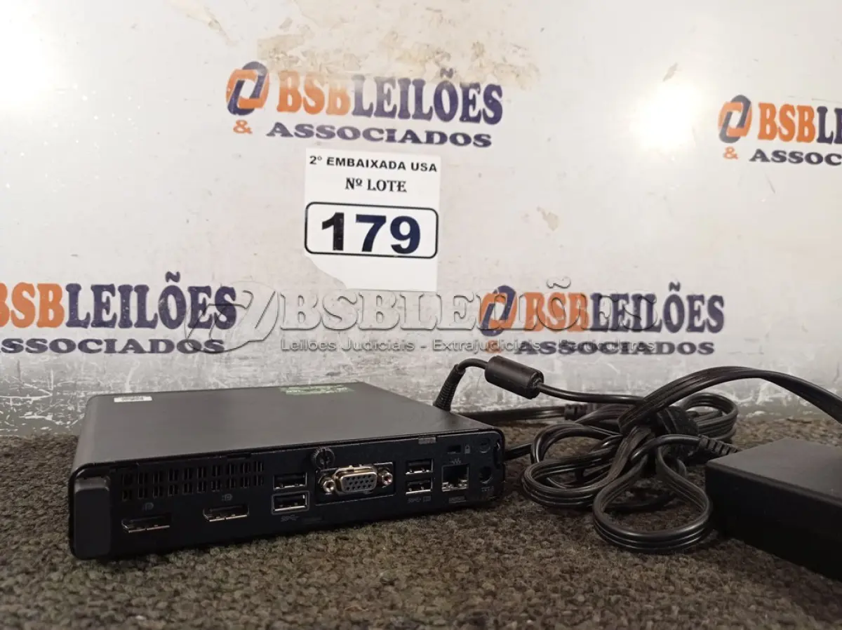 LOTE 179 - 01 CPU COM MEMÓRIA DE 16GB E SEM HD COM CARREGADOR MARCA HP. (NO ESTADO) BD1773R