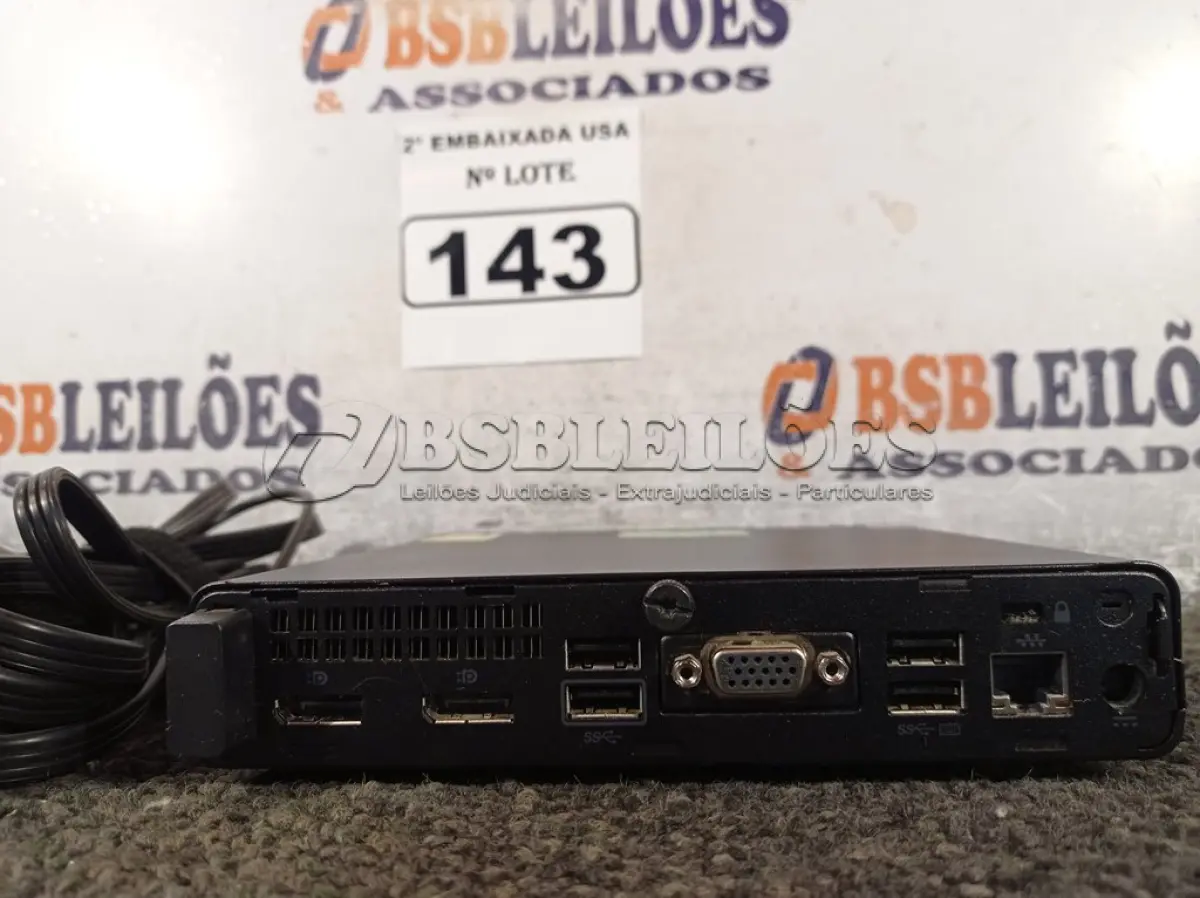 LOTE 143 - 01 CPU COM MEMÓRIA DE 16GB E SEM HD COM CARREGADOR MARCA HP. (NO ESTADO) BD0957T