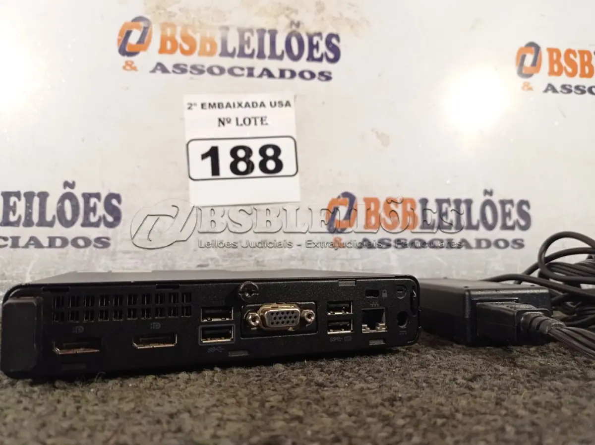 LOTE 188 - 01 CPU SEM MEMÓRIA E SEM HD COM CARREGADOR MARCA HP. (NO ESTADO) BD1778K