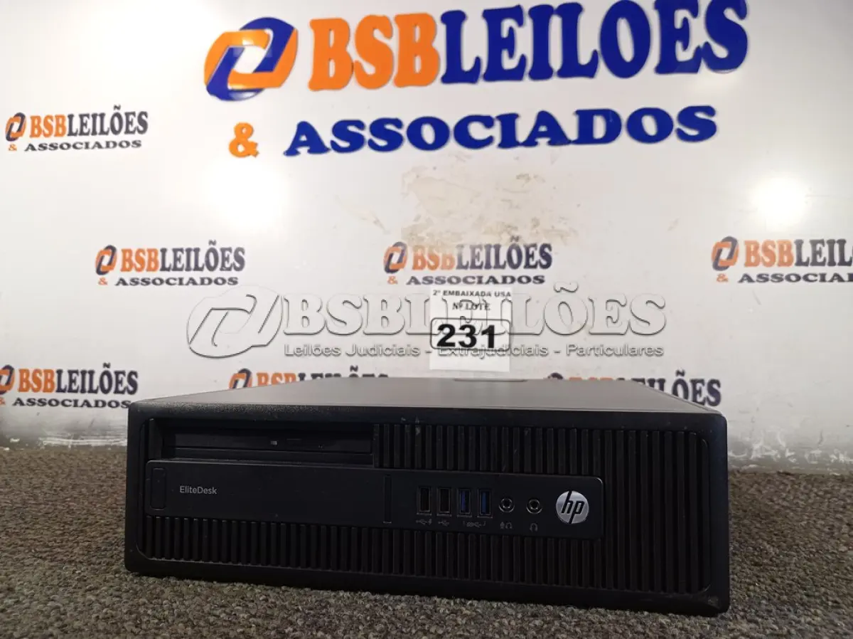 LOTE 231 - 01 CPU COM 16GB DE MEMÓRIA E SEM HD MARCA HP. (NO ESTADO) BF8650E