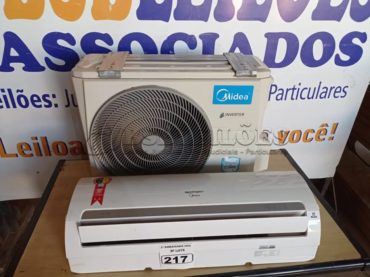 LOTE 217 - 01 AR-CONDICIONADO SPRINGER INVERTER 12000BTUS. (AIR CONDITIONER) (NO ESTADO) (NO ESTADO) BF8638G