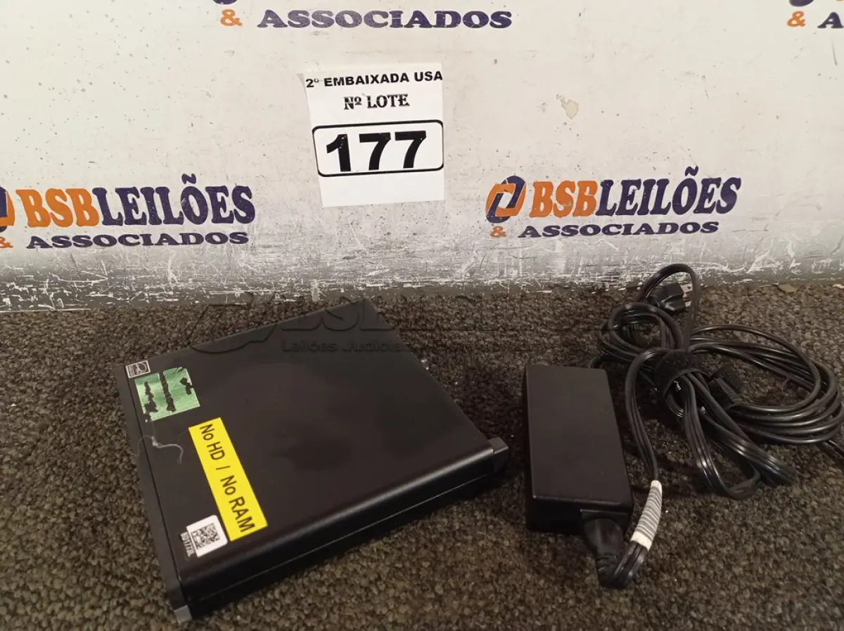 LOTE 177 - 01 CPU SEM MEMÓRIA E SEM HD COM CARREGADOR MARCA HP. (NO ESTADO) BD1773L