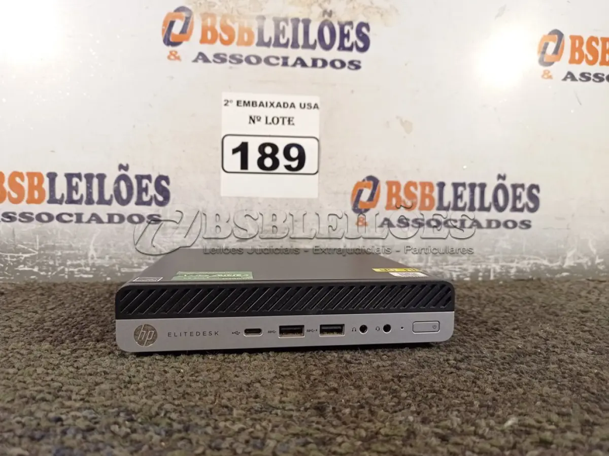 LOTE 189 - 01 CPU SEM MEMÓRIA DE 16GB, SEM HD E SEM CARREGADOR MARCA HP. (NO ESTADO) BD1779E