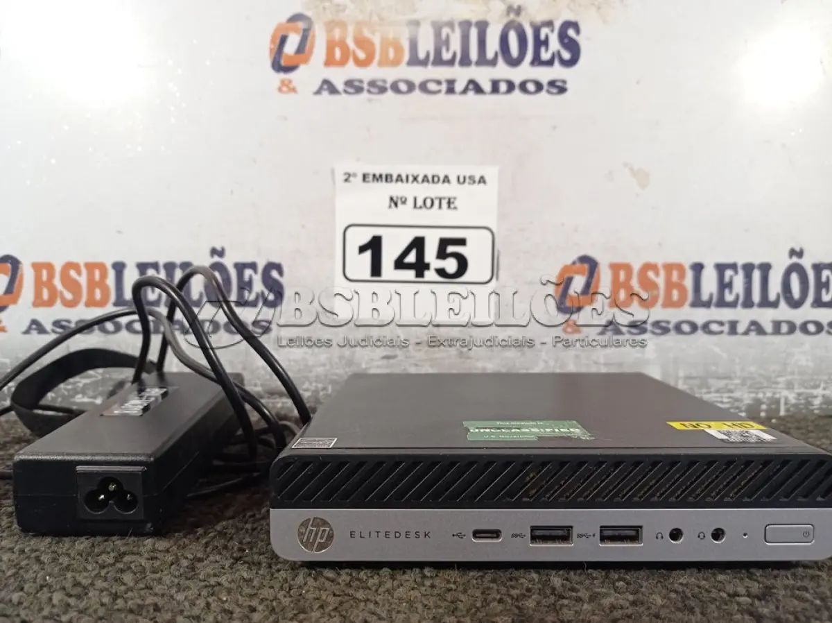 LOTE 145 - 01 CPU SEM MEMÓRIA E SEM HD COM CARREGADOR MARCA HP. (NO ESTADO) BD0961P