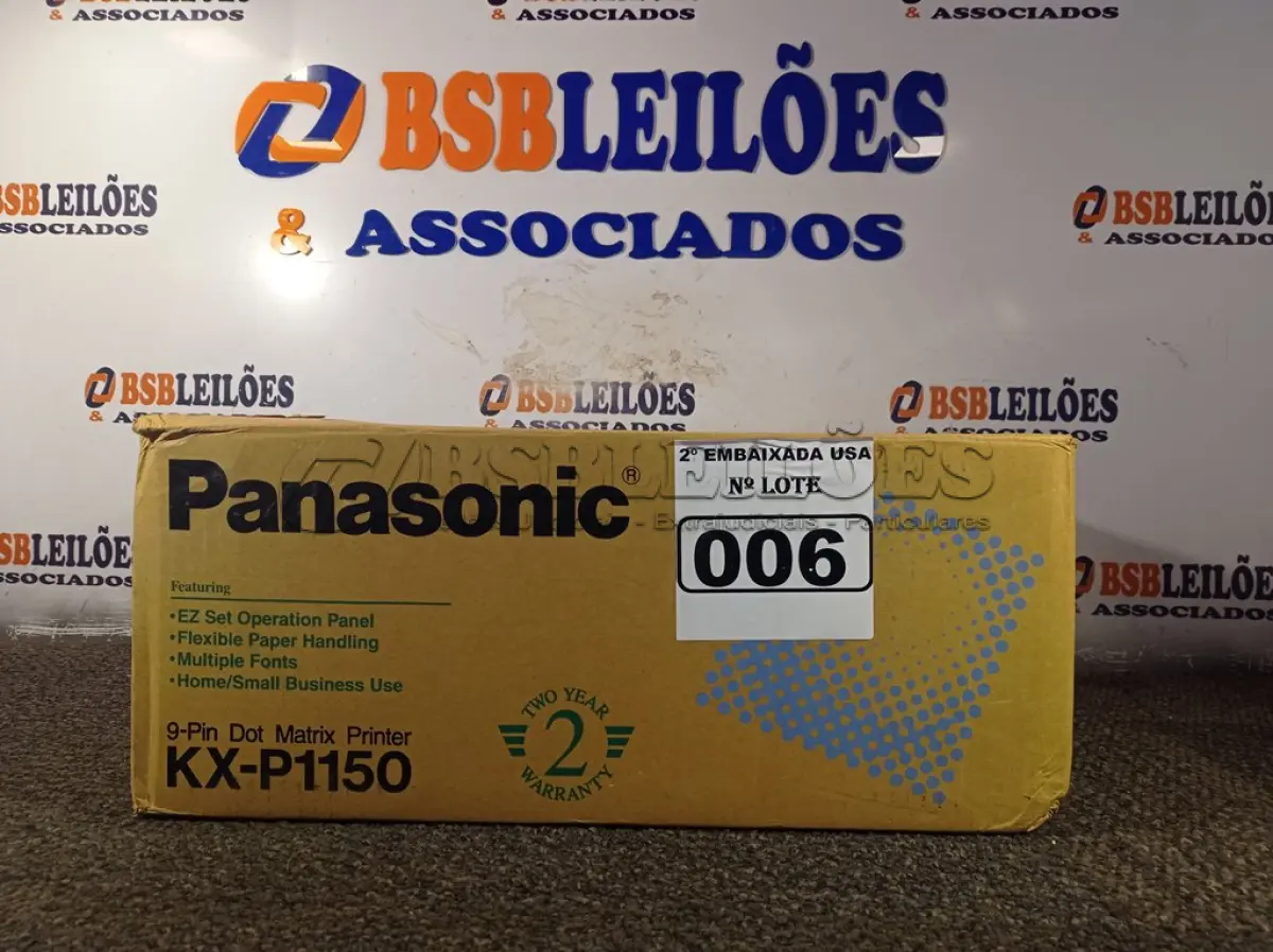 LOTE 006 - 01 IMPRESSORA MATRICIAL KX-P1150 PANASONIC. (PRINTER) (NO ESTADO) 0000008