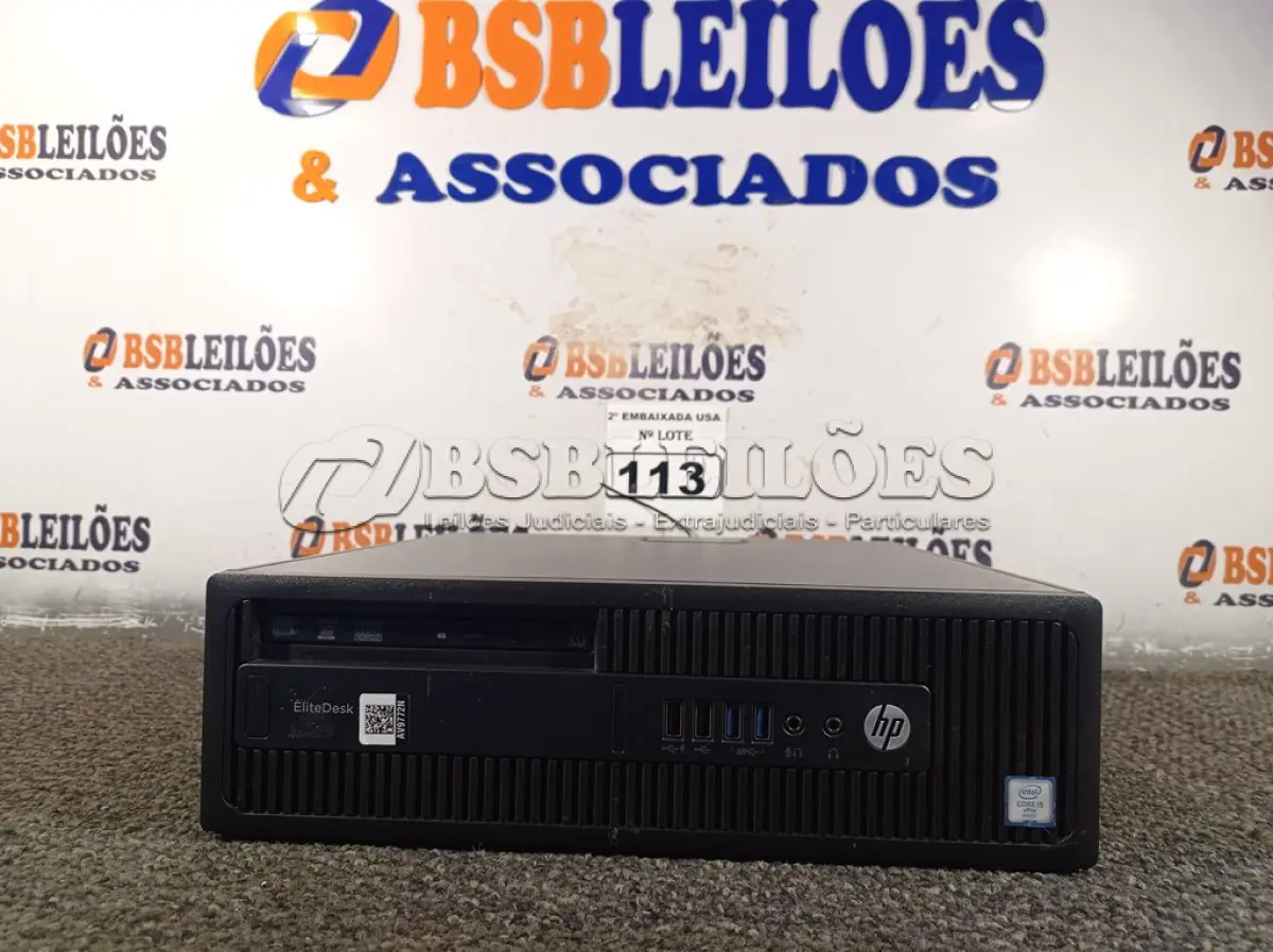 LOTE 113 - 01 CPU CORE I5 COM MEMÓRIA DE 16GB E SEM HD MARCA HP. (NO ESTADO) AV9772N