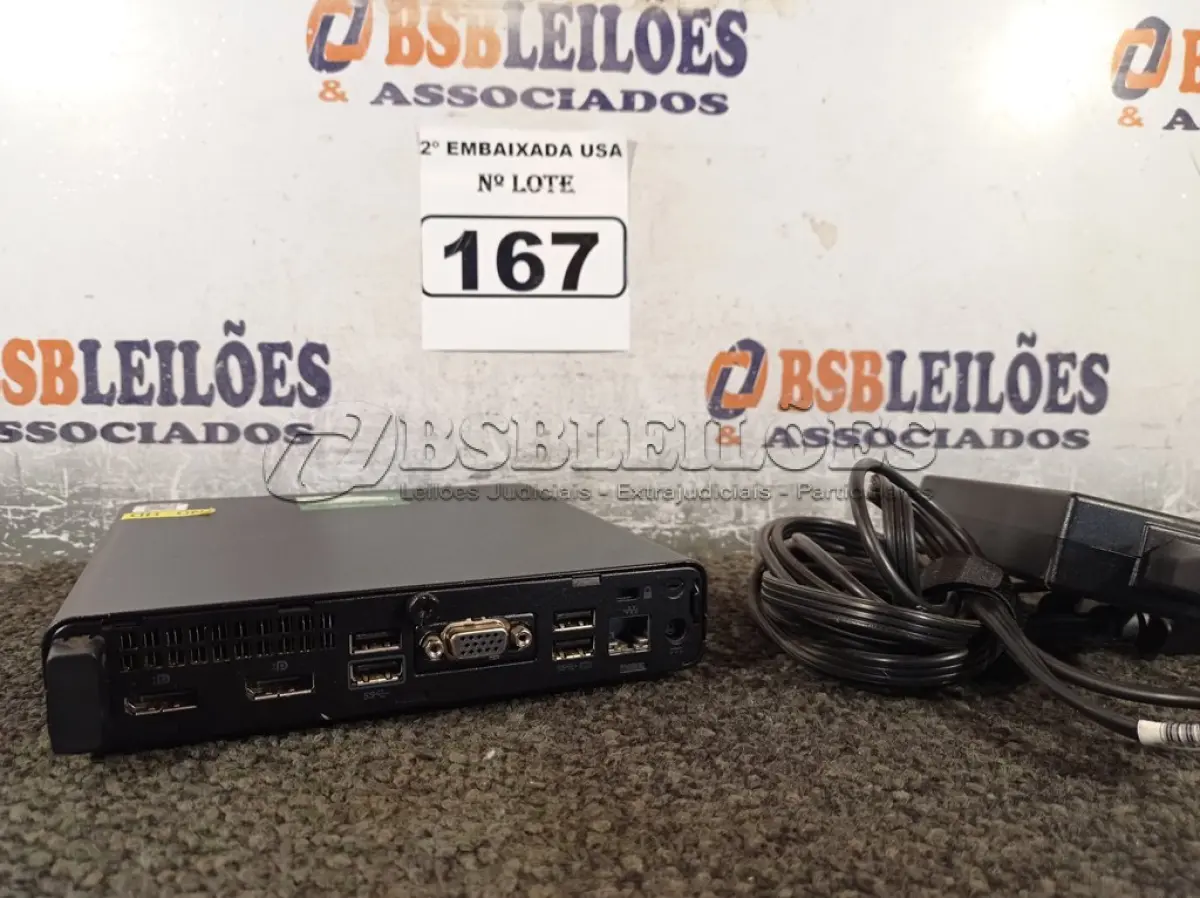 LOTE 167 - 01 CPU SEM MEMÓRIA E SEM HD COM CARREGADOR MARCA HP. (NO ESTADO) BD1050V