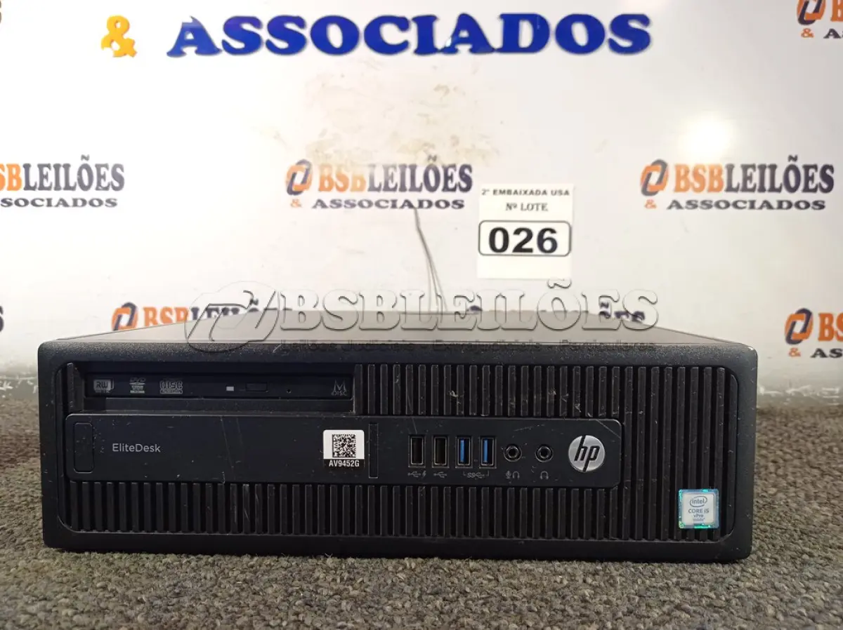 LOTE 026 - 01 CPU CORE I5 SEM MEMÓRIA E SEM HD MARCA HP. (NO ESTADO) AV9452G