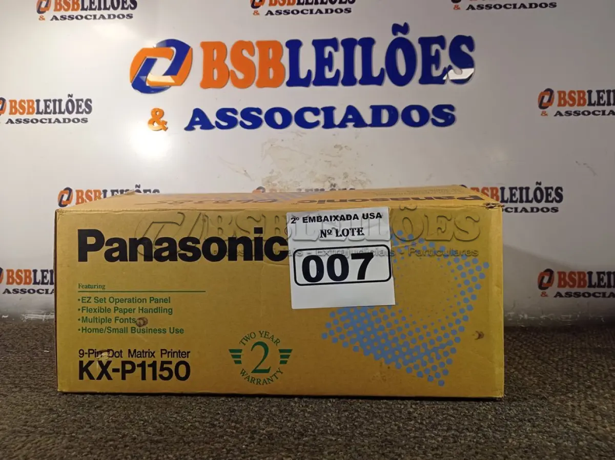 LOTE 007 - 01 IMPRESSORA MATRICIAL KX-P1150 PANASONIC. (PRINTER) (NO ESTADO) AV9634X