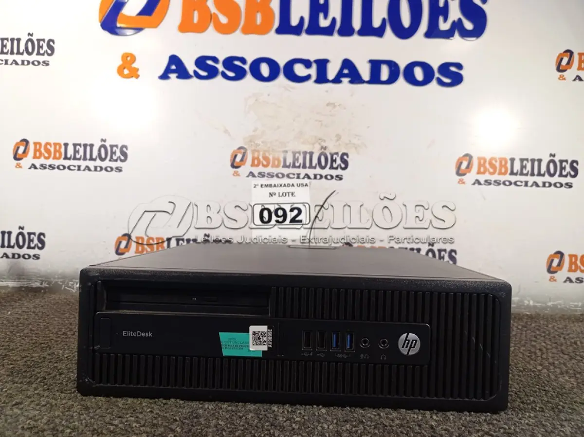 LOTE 092 - 01 CPU COM MEMÓRIA DE 16GB E SEM HD MARCA HP. (NO ESTADO) AV9699E
