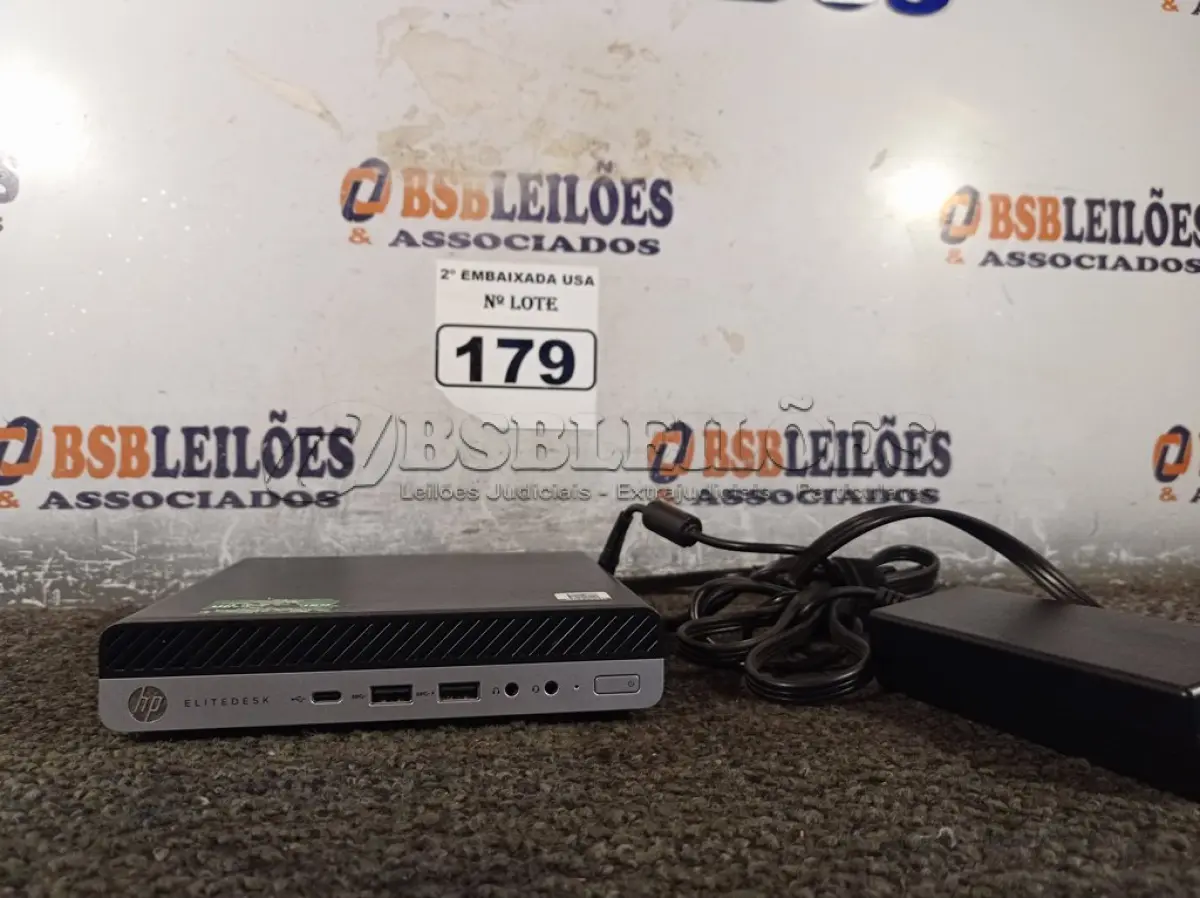 LOTE 179 - 01 CPU COM MEMÓRIA DE 16GB E SEM HD COM CARREGADOR MARCA HP. (NO ESTADO) BD1773R