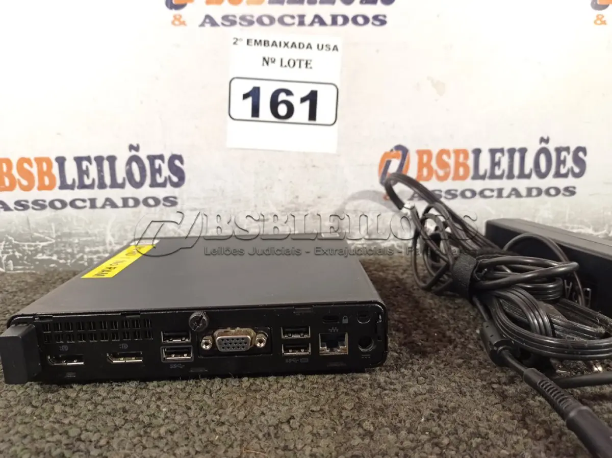 LOTE 161 - 01 CPU SEM MEMÓRIA E SEM HD COM CARREGADOR MARCA HP. (NO ESTADO) BD1048S