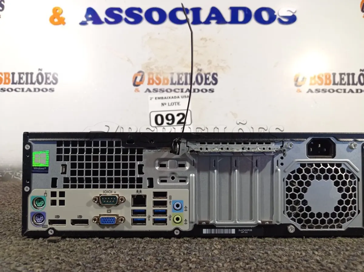 LOTE 092 - 01 CPU COM MEMÓRIA DE 16GB E SEM HD MARCA HP. (NO ESTADO) AV9699E