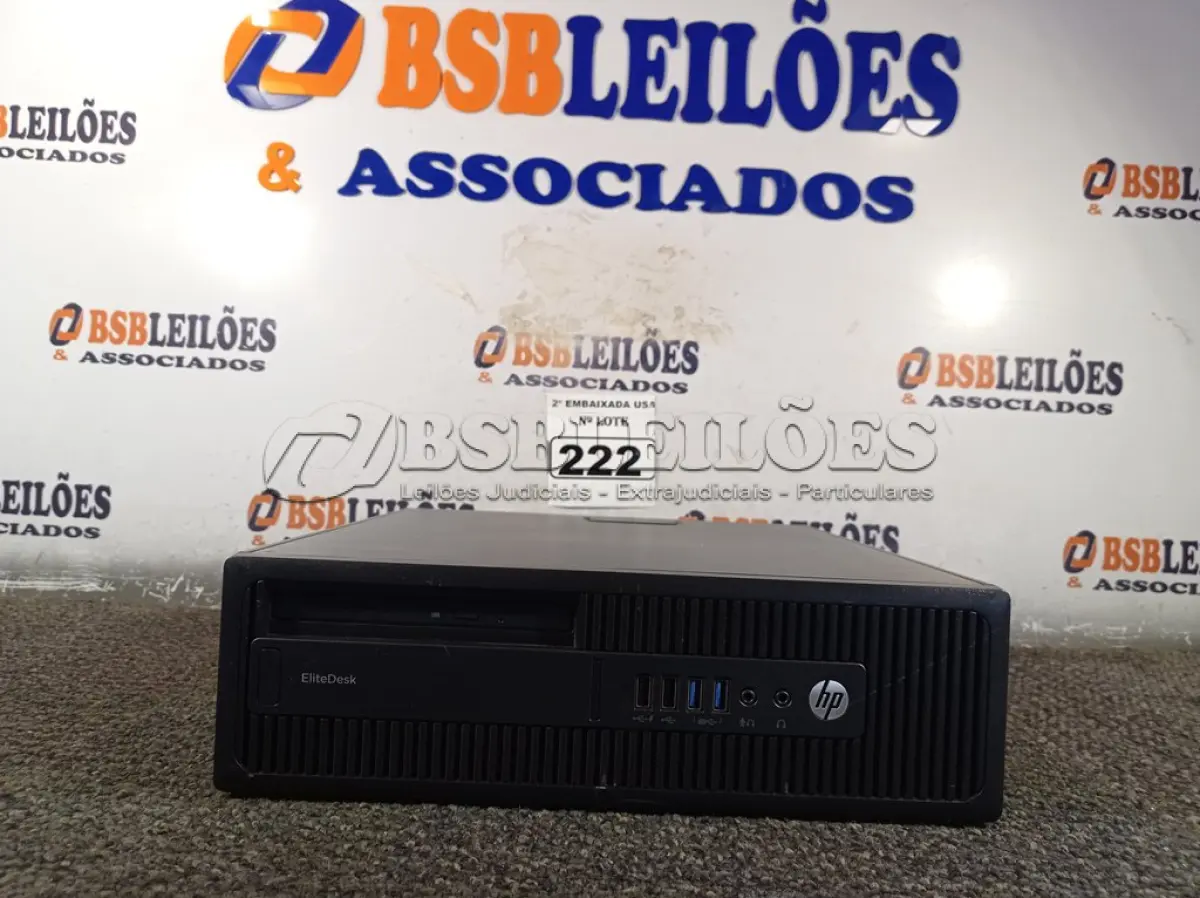 LOTE 222 - 01 CPU SEM MEMÓRIA E SEM HD MARCA HP. (NO ESTADO) BF8649D