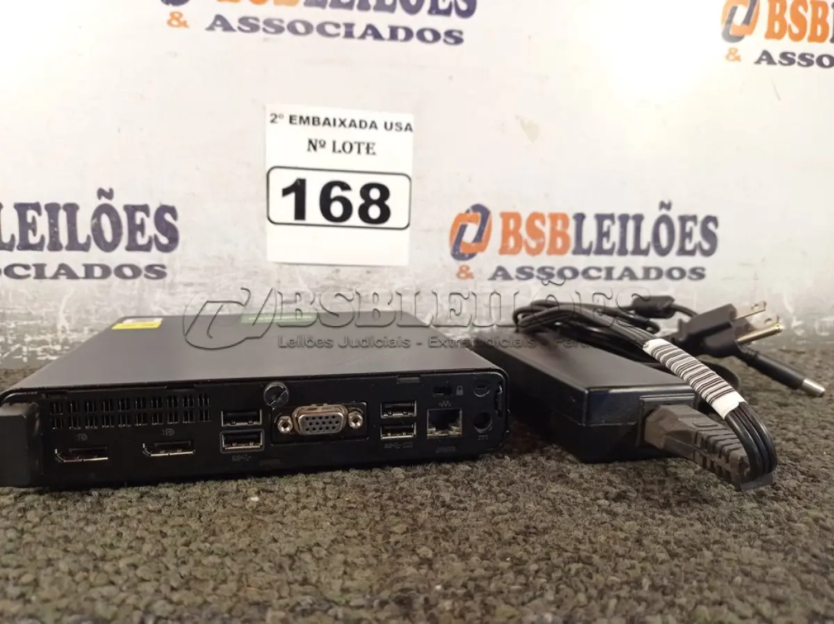 LOTE 168 - 01 CPU COM MEMÓRIA 16GB E SEM HD COM CARREGADOR MARCA HP. (NO ESTADO) BD1069V