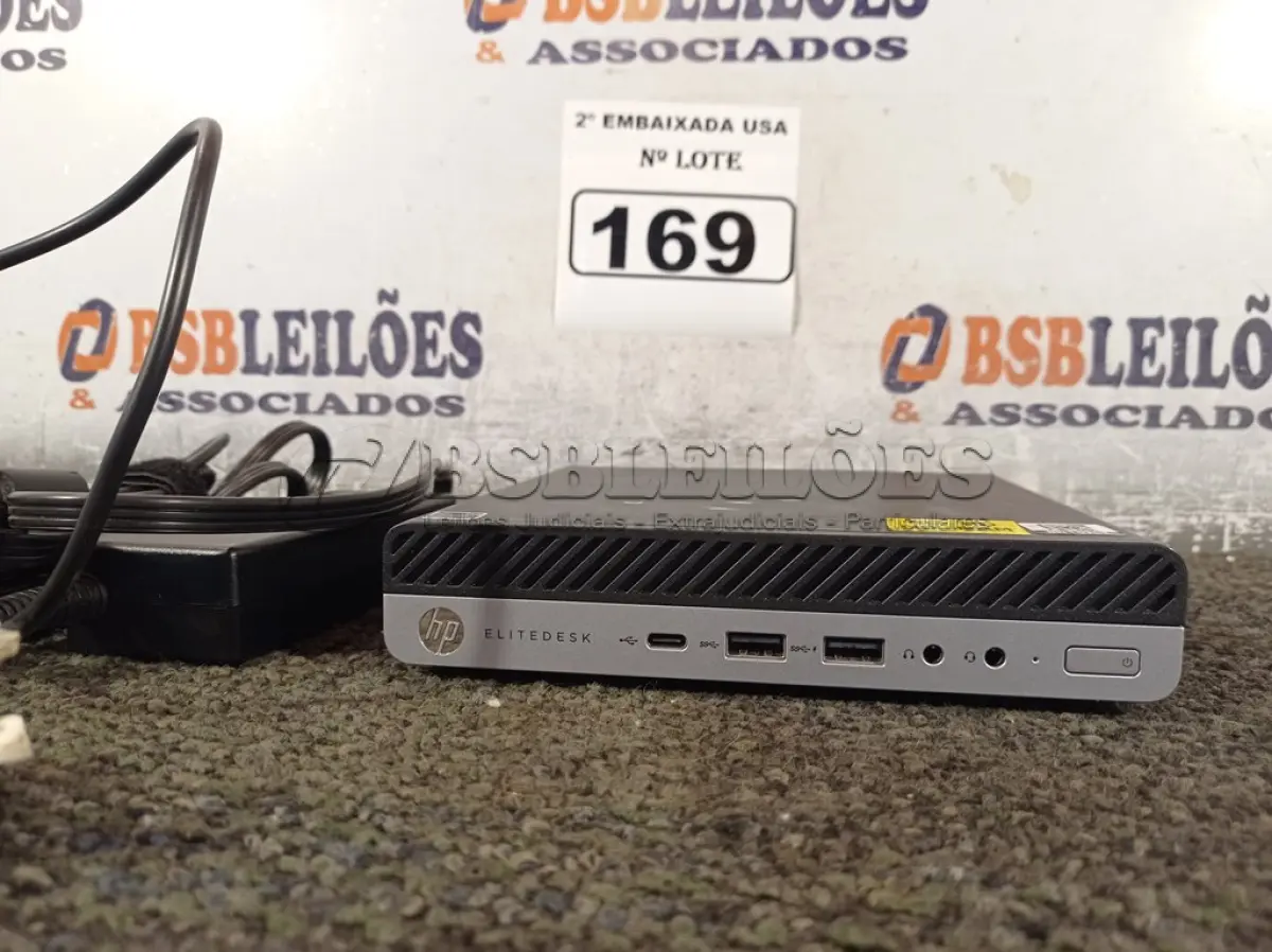 LOTE 169 - 01 CPU SEM MEMÓRIA E SEM HD COM CARREGADOR MARCA HP. (NO ESTADO) BD1072E