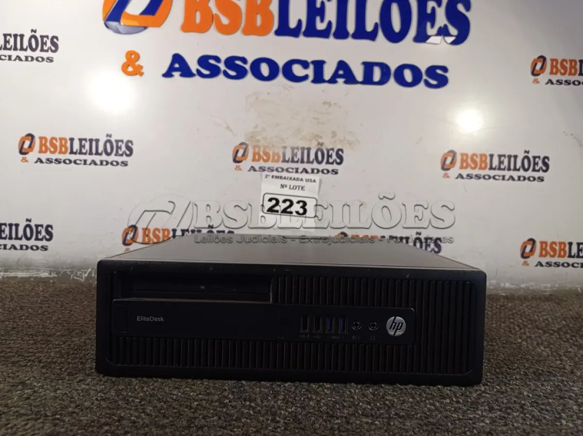 LOTE 223 - 01 CPU COM 16GB DE MEMÓRIA E SEM HD MARCA HP. (NO ESTADO) BF8649F