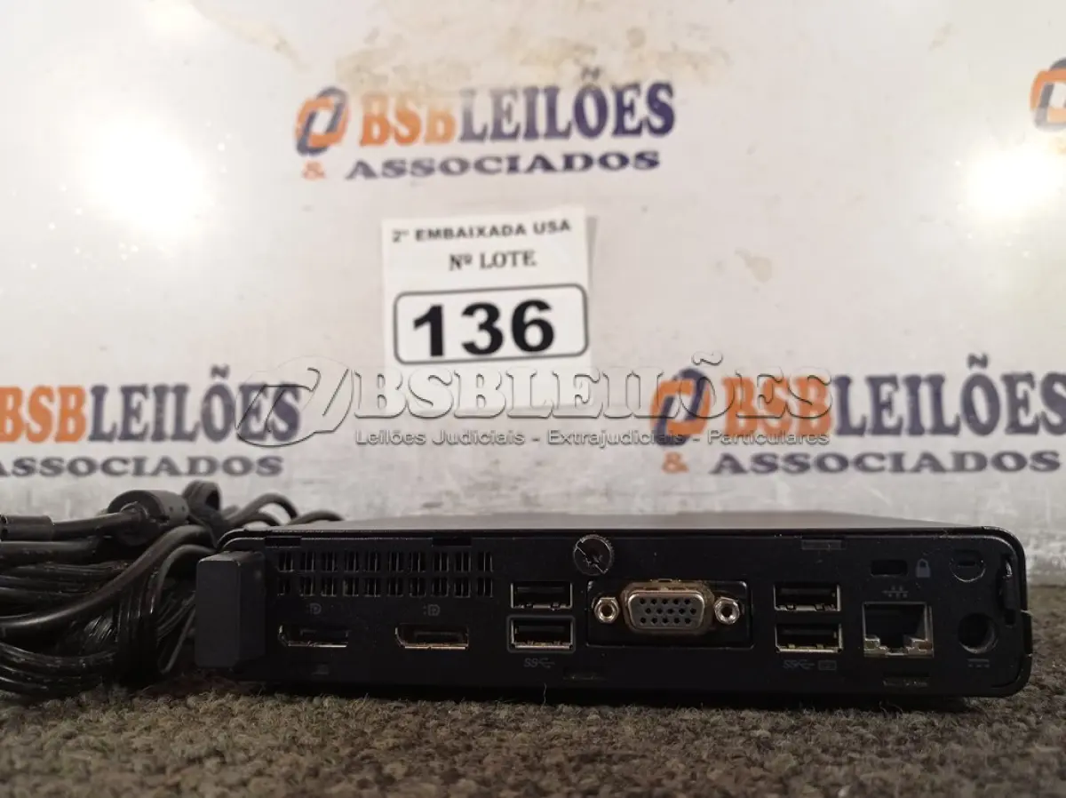 LOTE 136 - 01 CPU COM MEMÓRIA 16 GB E SEM HD COM CARREGADOR MARCA HP. (NO ESTADO) BD0864Y