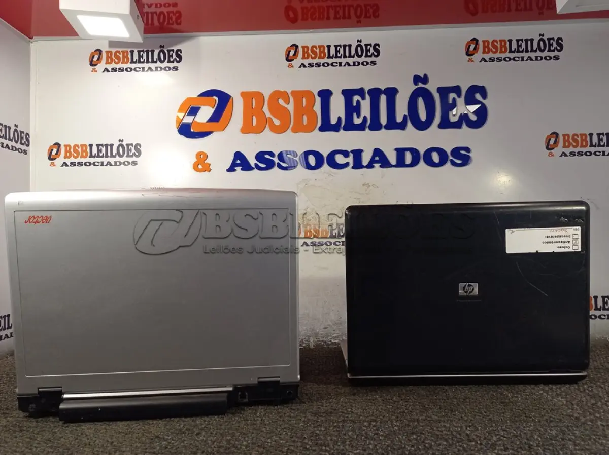 LOTE 150 - 02 NOTEBOOKS MARCAS E MODELOS DIVERSOS. (NO ESTADO) ATENÇÃO! FAZER A VISITAÇÃO ANTES DE ARREMATAR, NÃO SABEMOS SE FUNCIONA. LEILÃO NÃO TEM GARANTIA E NEM DEVOLUÇÃO, SUJEITO A POSSÍVEIS AVARIAS VISÍVEIS/OCULTAS E/OU AUSÊNCIA DE COMPONENTES.