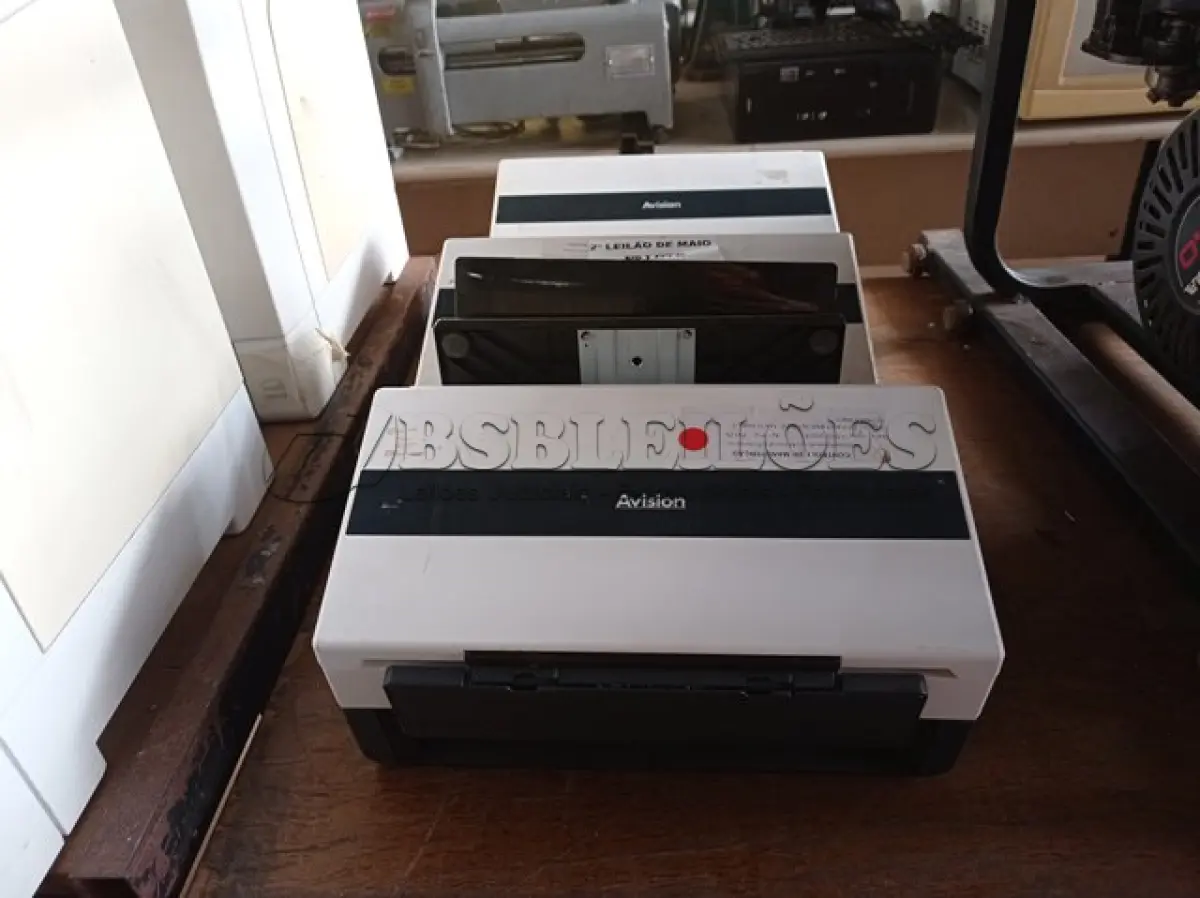 LOTE 329 - 03 SCANNER’S MARCAS AVISION. (NO ESTADO) ATENÇÃO! FAZER A VISITAÇÃO ANTES DE ARREMATAR, NÃO SABEMOS SE FUNCIONA. LEILÃO NÃO TEM GARANTIA E NEM DEVOLUÇÃO, SUJEITO A POSSÍVEIS AVARIAS VISÍVEIS/OCULTAS E/OU AUSÊNCIA DE COMPONENTES.