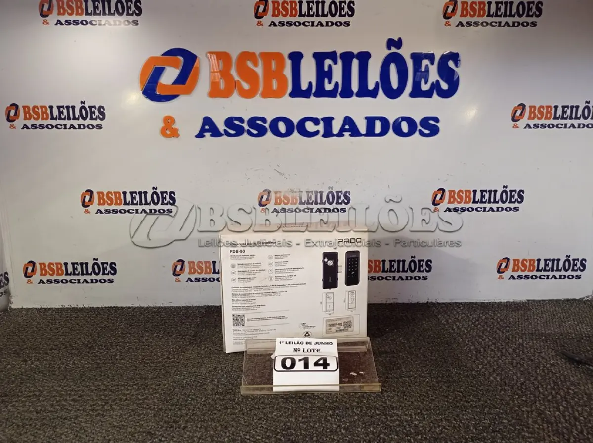 LOTE 014 - 01 FECHADURA DIGITAL FDS-50 EP MARCA PADO. (NOVO) (NO ESTADO) ATENÇÃO! FAZER A VISITAÇÃO ANTES DE ARREMATAR, NÃO SABEMOS SE FUNCIONA. LEILÃO NÃO TEM GARANTIA E NEM DEVOLUÇÃO, SUJEITO A POSSÍVEIS AVARIAS VISÍVEIS/OCULTAS E/OU AUSÊNCIA DE COMPONENTES.