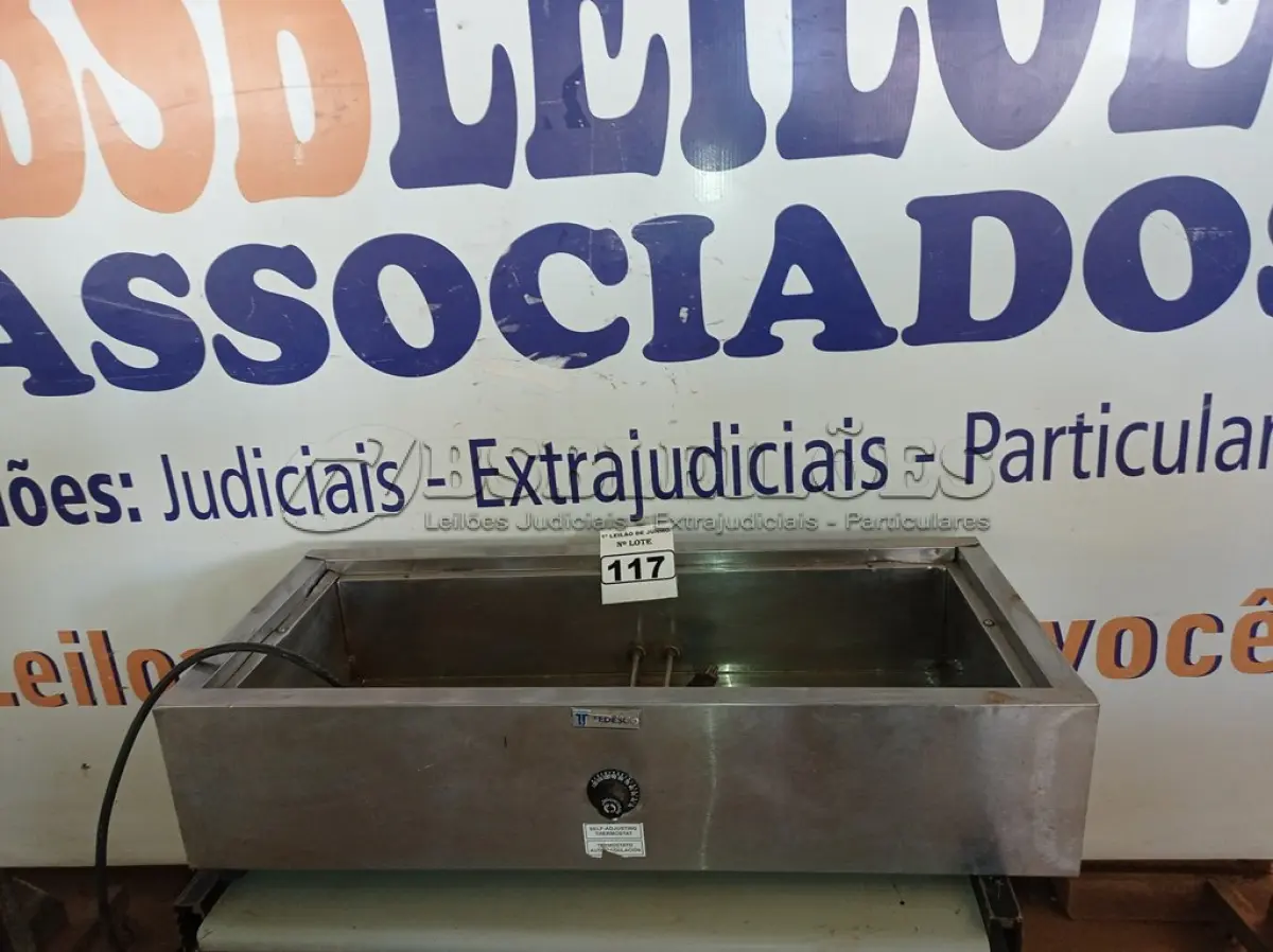 LOTE 117 - 01 BANHO MARIA INCOMPLETO EM INOX. (NO ESTADO) ATENÇÃO! FAZER A VISITAÇÃO ANTES DE ARREMATAR, NÃO SABEMOS SE FUNCIONA. LEILÃO NÃO TEM GARANTIA E NEM DEVOLUÇÃO, SUJEITO A POSSÍVEIS AVARIAS VISÍVEIS/OCULTAS E/OU AUSÊNCIA DE COMPONENTES.