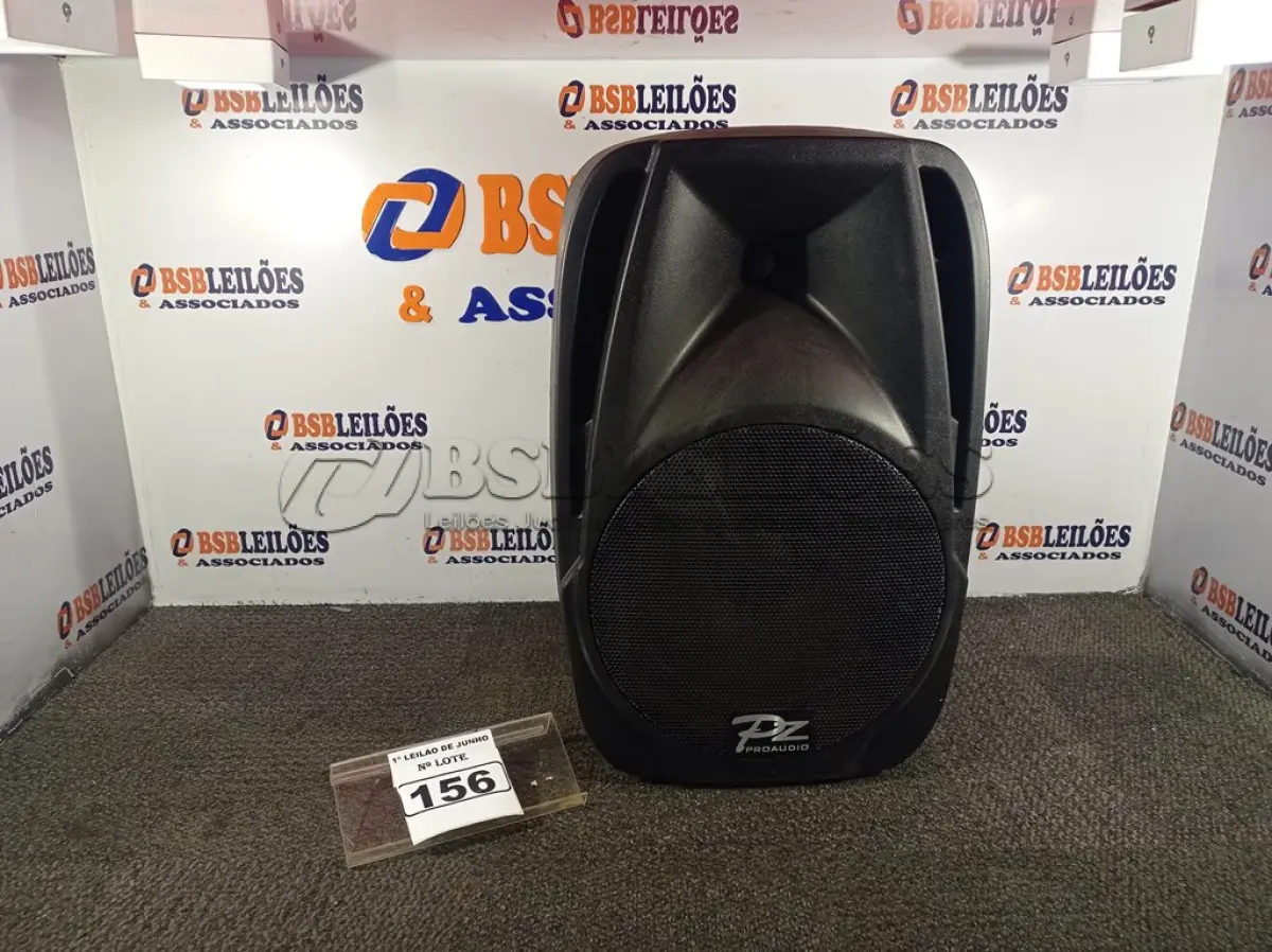LOTE 156 - 01 CAIXA DE SOM PZ PROPASSIVE PRO ÁUDIO PX-12 (NOVA). (NO ESTADO) ATENÇÃO! FAZER A VISITAÇÃO ANTES DE ARREMATAR, NÃO SABEMOS SE FUNCIONA. LEILÃO NÃO TEM GARANTIA E NEM DEVOLUÇÃO, SUJEITO A POSSÍVEIS AVARIAS VISÍVEIS/OCULTAS E/OU AUSÊNCIA DE COMPONENTES.