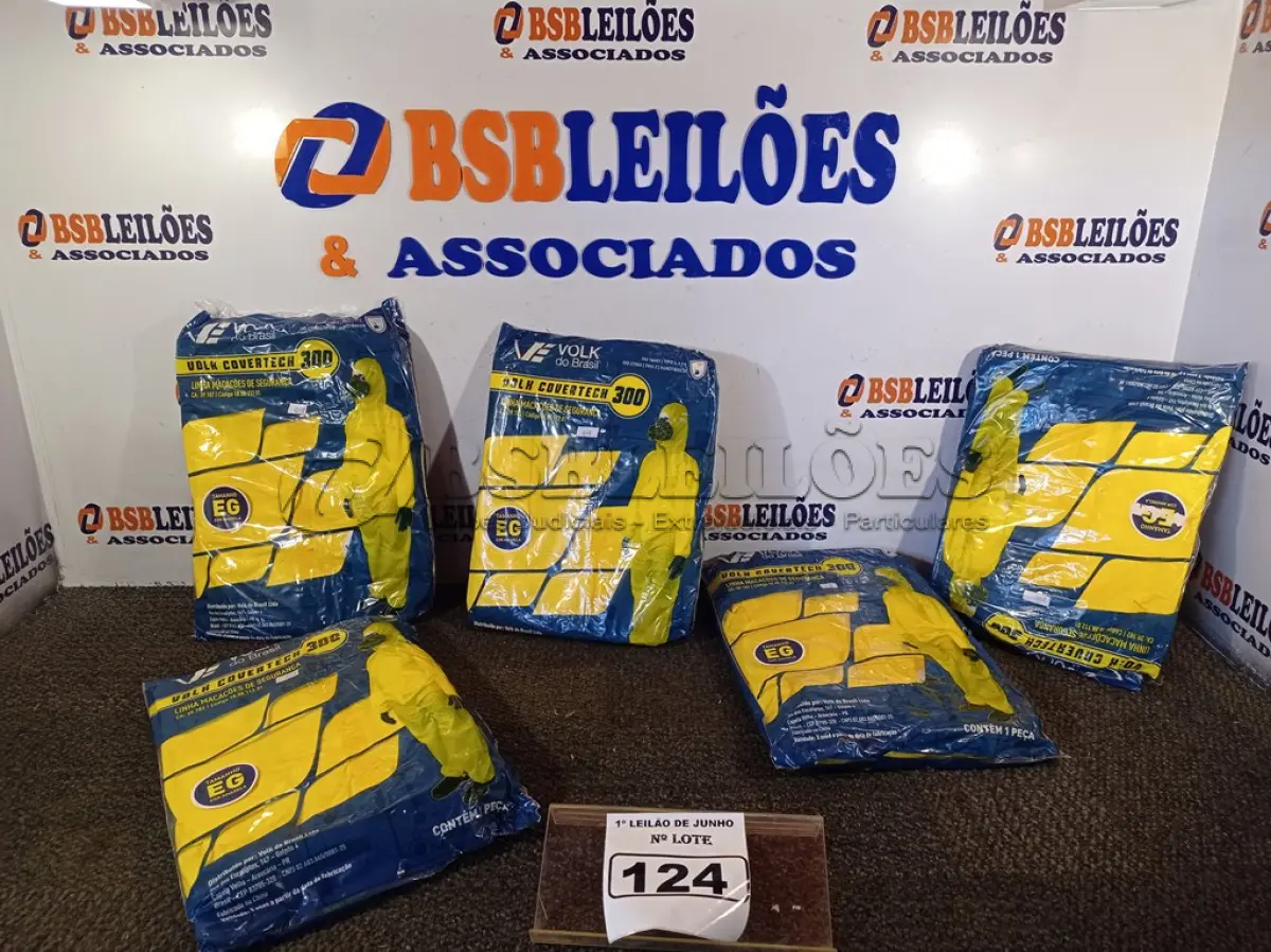 LOTE 124 - 01 LOTE COM 05 MACACÕES VOLH COVERTECH 300. (NOVO) (NO ESTADO) ATENÇÃO! FAZER A VISITAÇÃO ANTES DE ARREMATAR, NÃO SABEMOS SE FUNCIONA. LEILÃO NÃO TEM GARANTIA E NEM DEVOLUÇÃO, SUJEITO A POSSÍVEIS AVARIAS VISÍVEIS/OCULTAS E/OU AUSÊNCIA DE COMPONENTES.