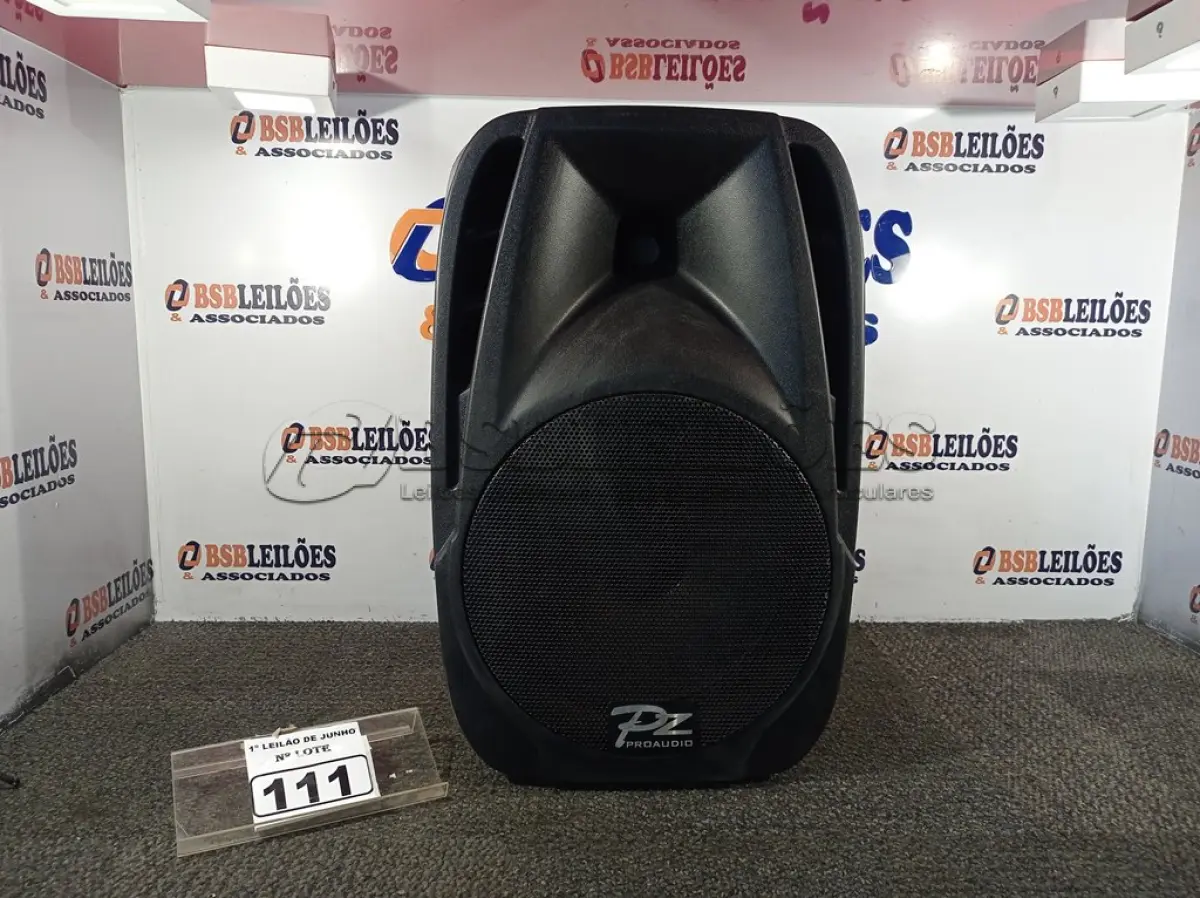 LOTE 111 - 01 CAIXA DE SOM PZ PROPASSIVE PRO ÁUDIO PX-12 (NOVA). (NO ESTADO) ATENÇÃO! FAZER A VISITAÇÃO ANTES DE ARREMATAR, NÃO SABEMOS SE FUNCIONA. LEILÃO NÃO TEM GARANTIA E NEM DEVOLUÇÃO, SUJEITO A POSSÍVEIS AVARIAS VISÍVEIS/OCULTAS E/OU AUSÊNCIA DE COMPONENTES.